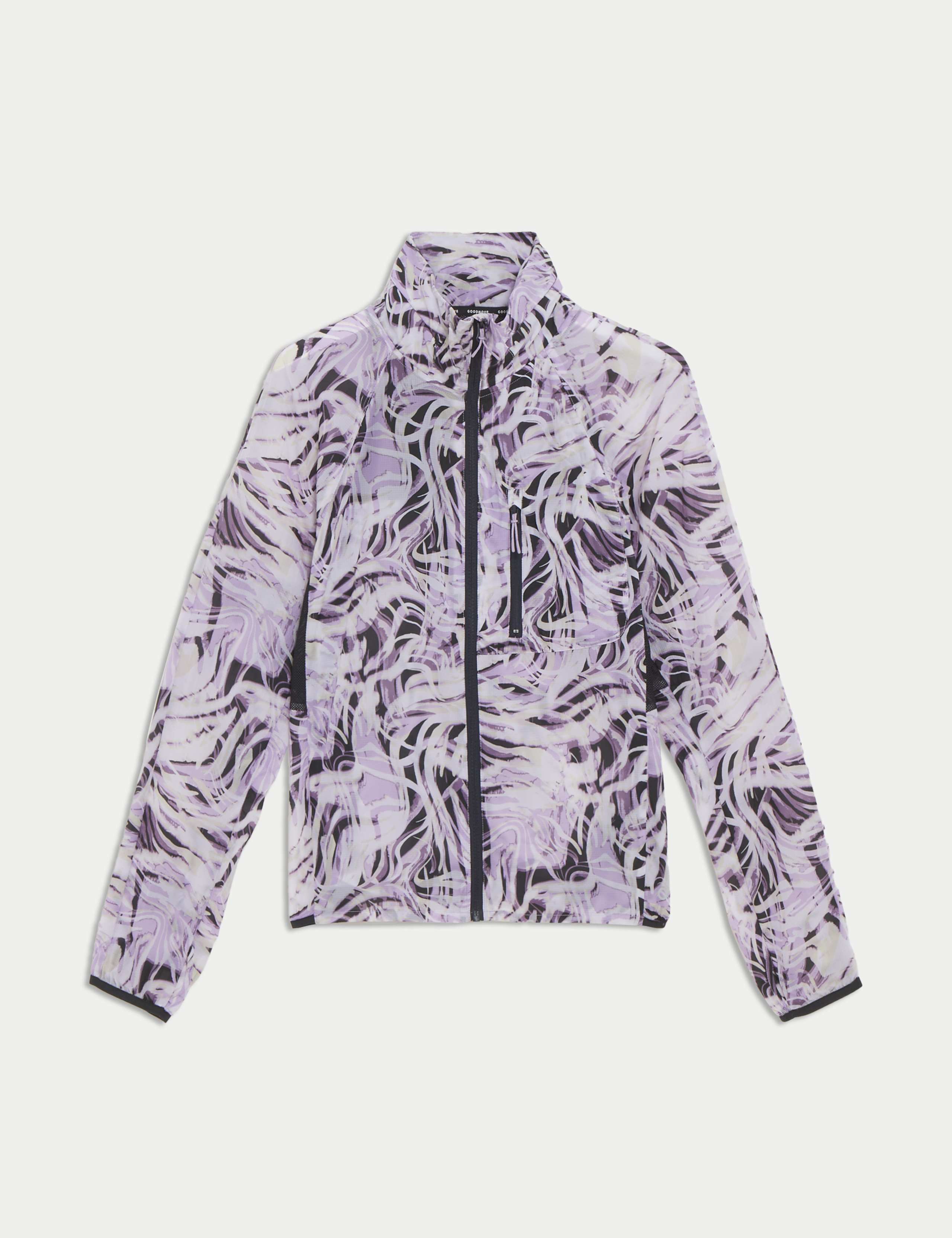 Woven Stormwear™ Printed Funnel Neck Running Jacket 2 of 7