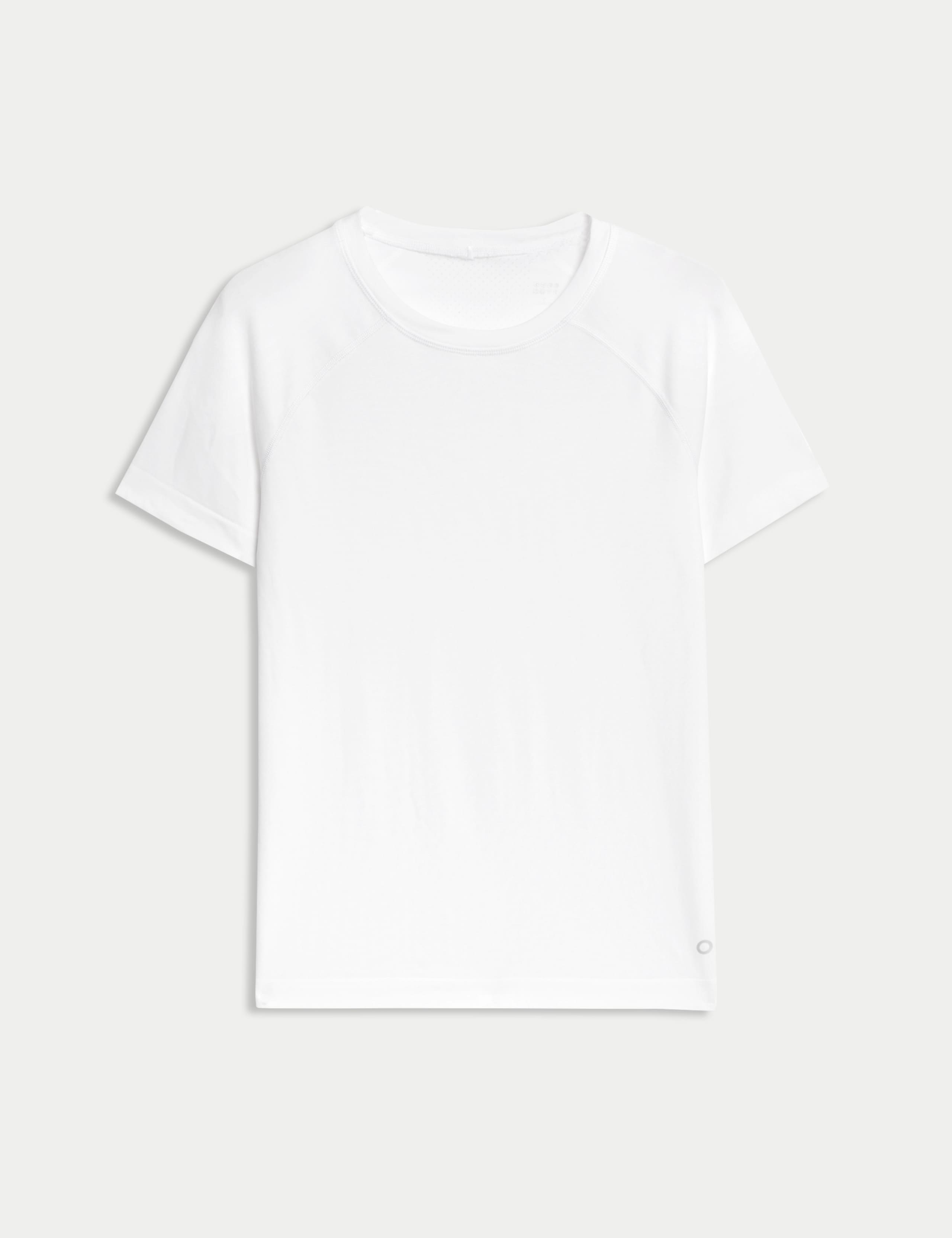 Lightweight Crew Neck Seamless Fitted T-Shirt 2 of 6