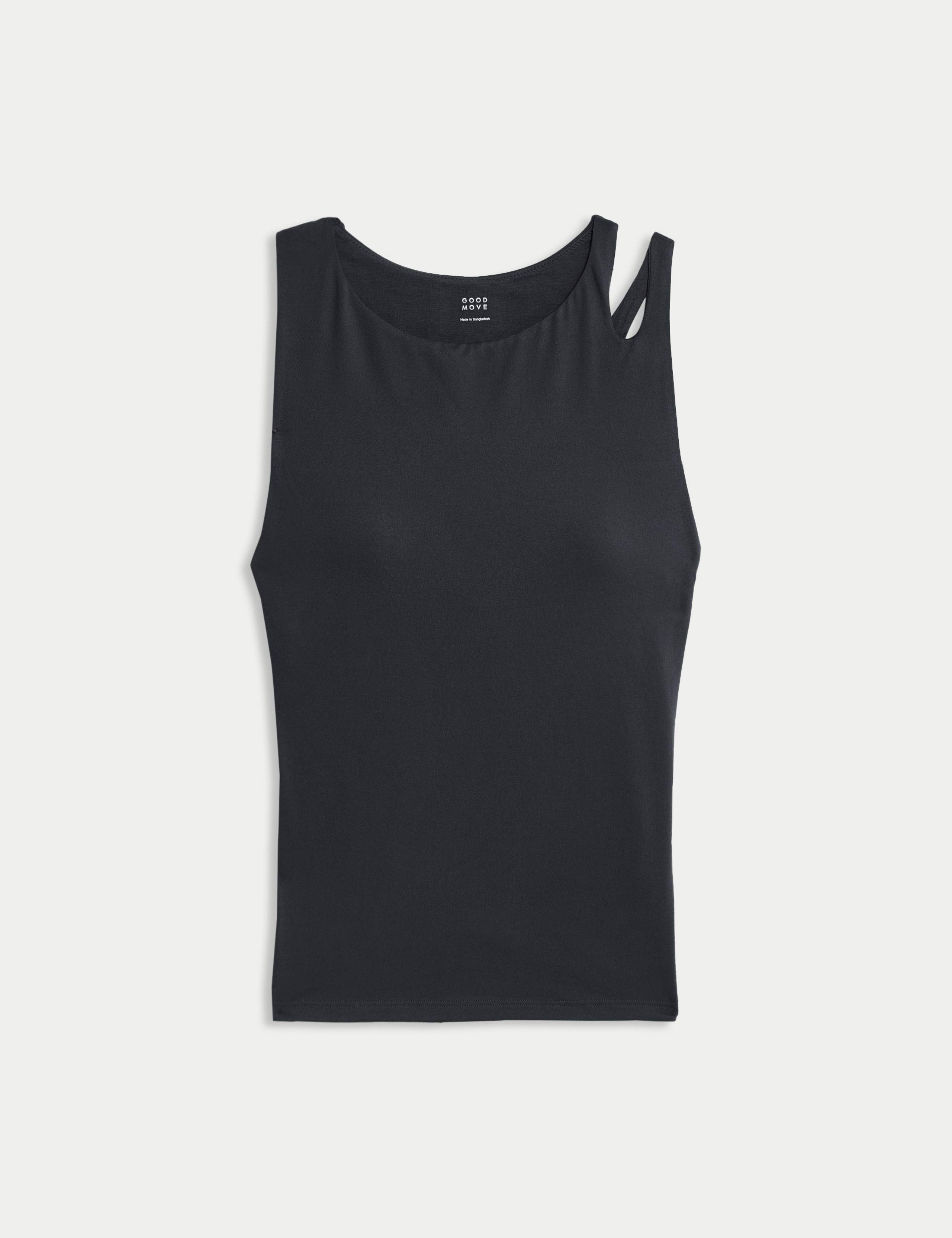 Go Balance Shoulder Detail Fitted Vest Top 2 of 8