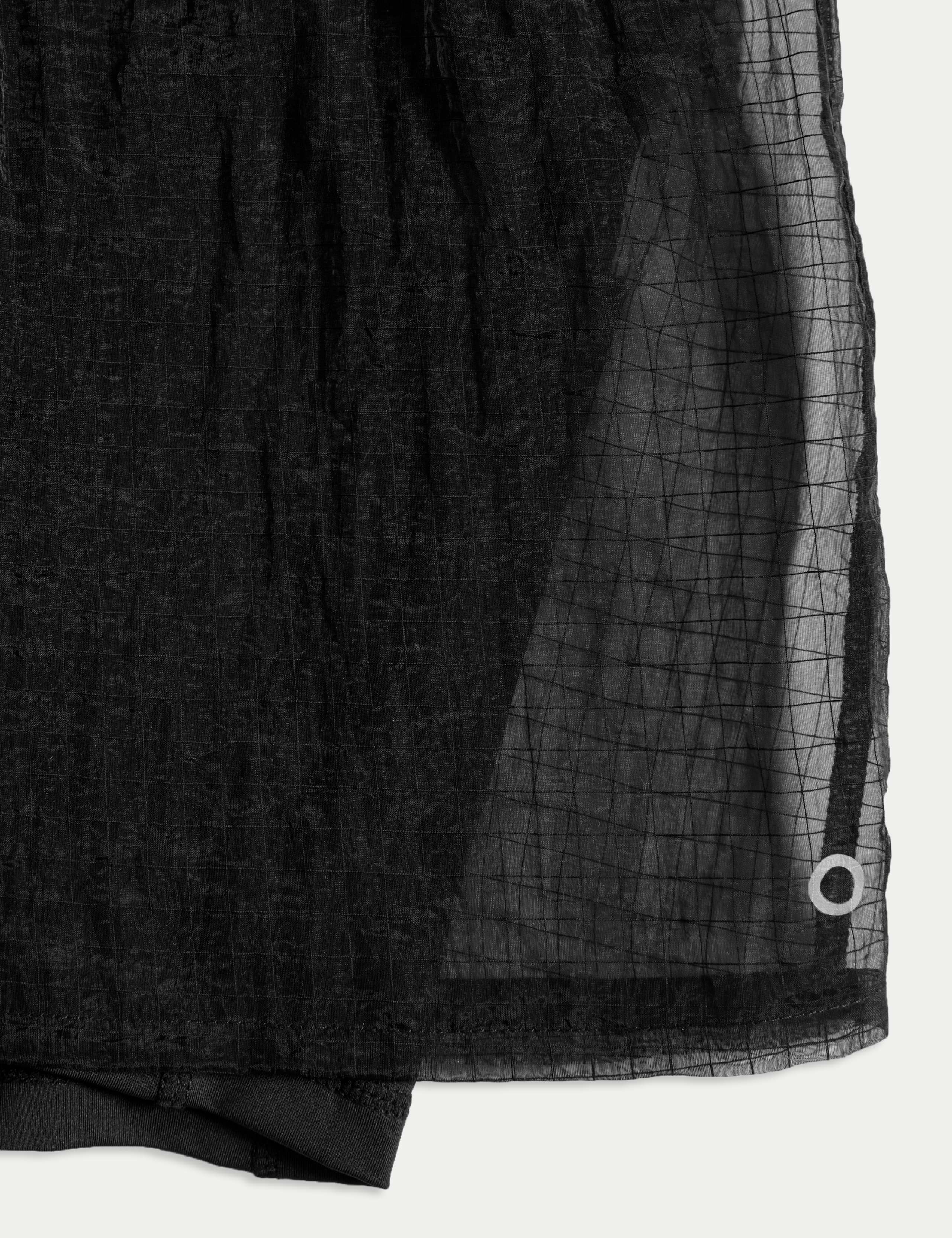 Textured Layered High Waisted Running Shorts 6 of 6