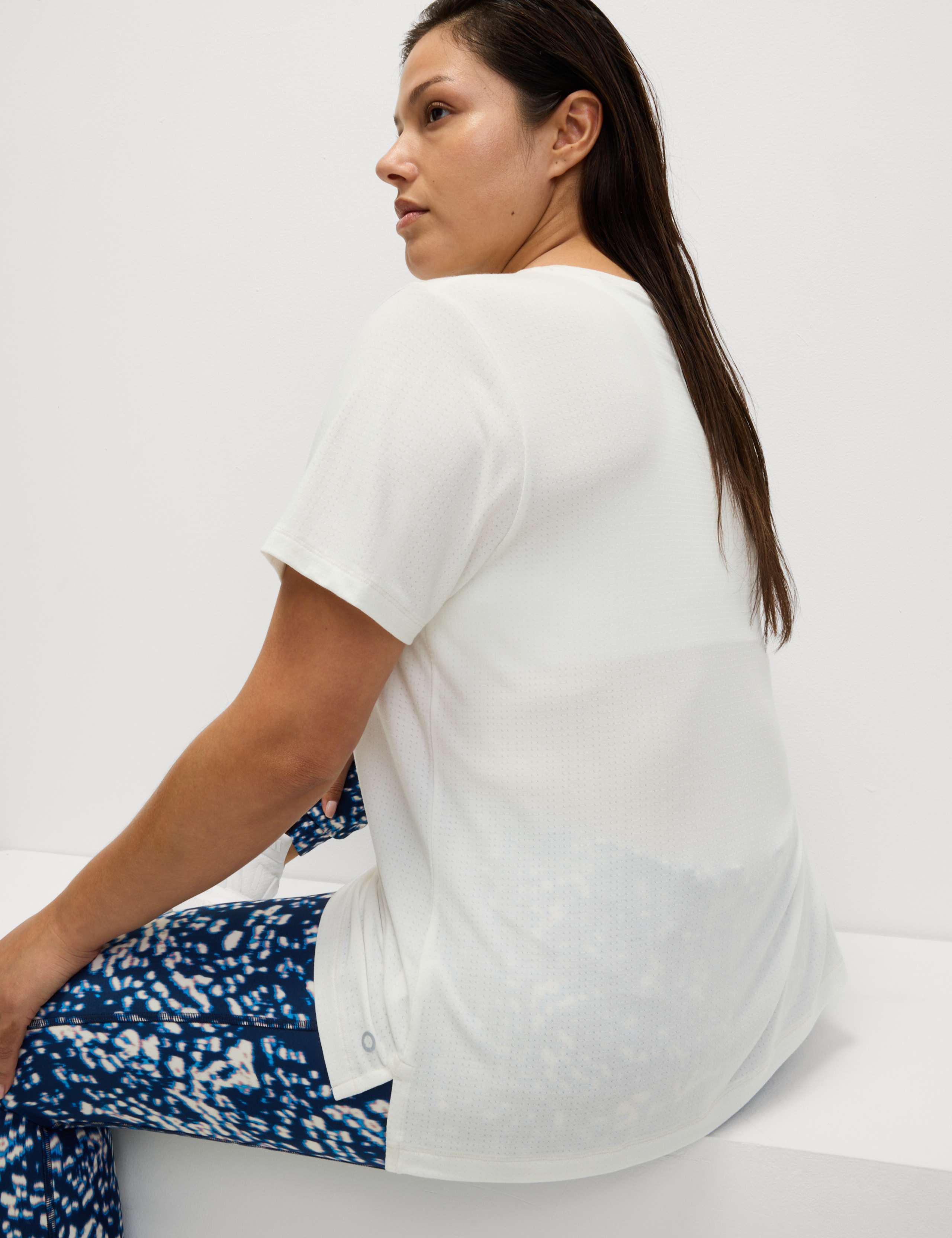 Brushed Crew Neck Relaxed T-Shirt 5 of 5