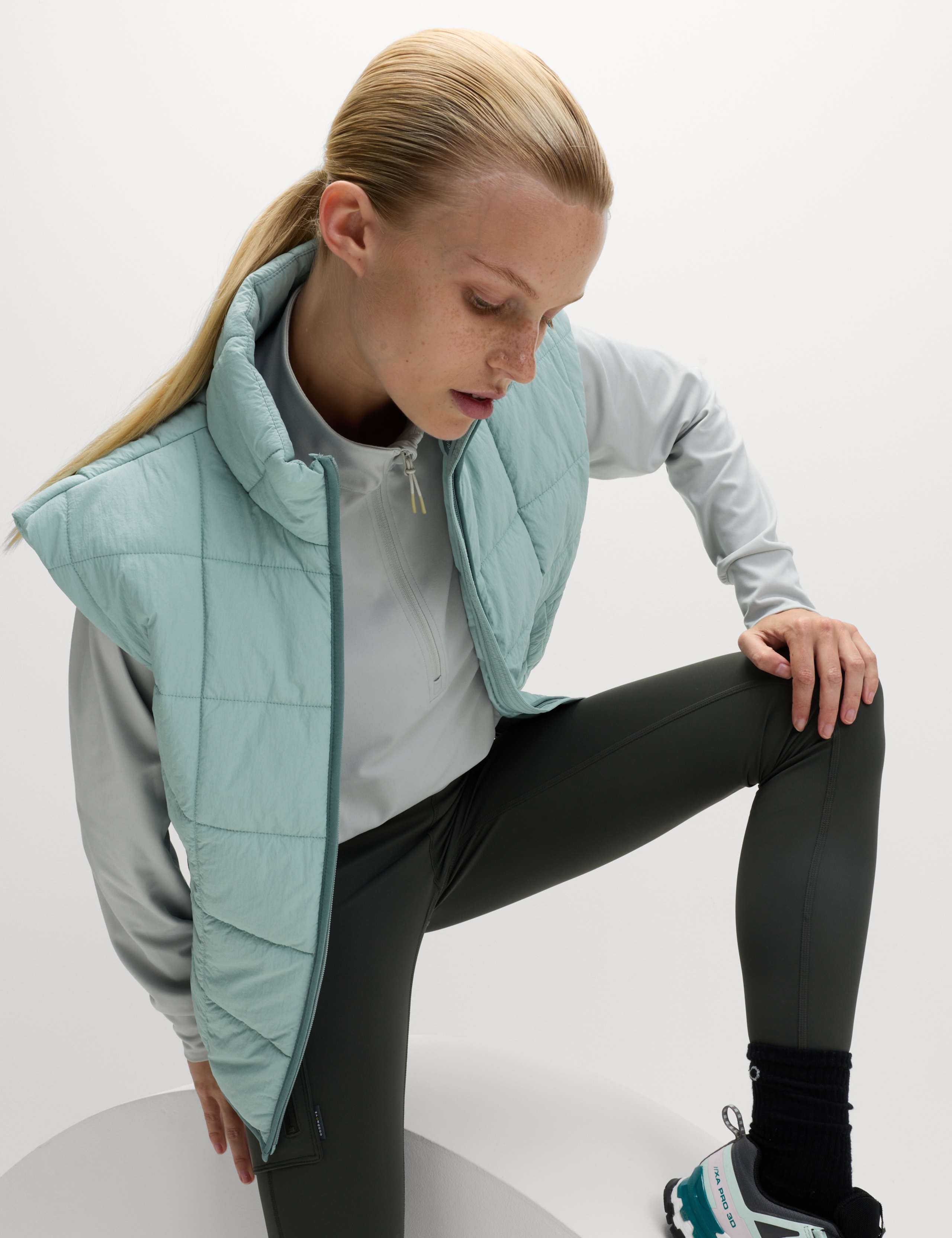 Quilted Funnel Neck Gilet 1 of 7