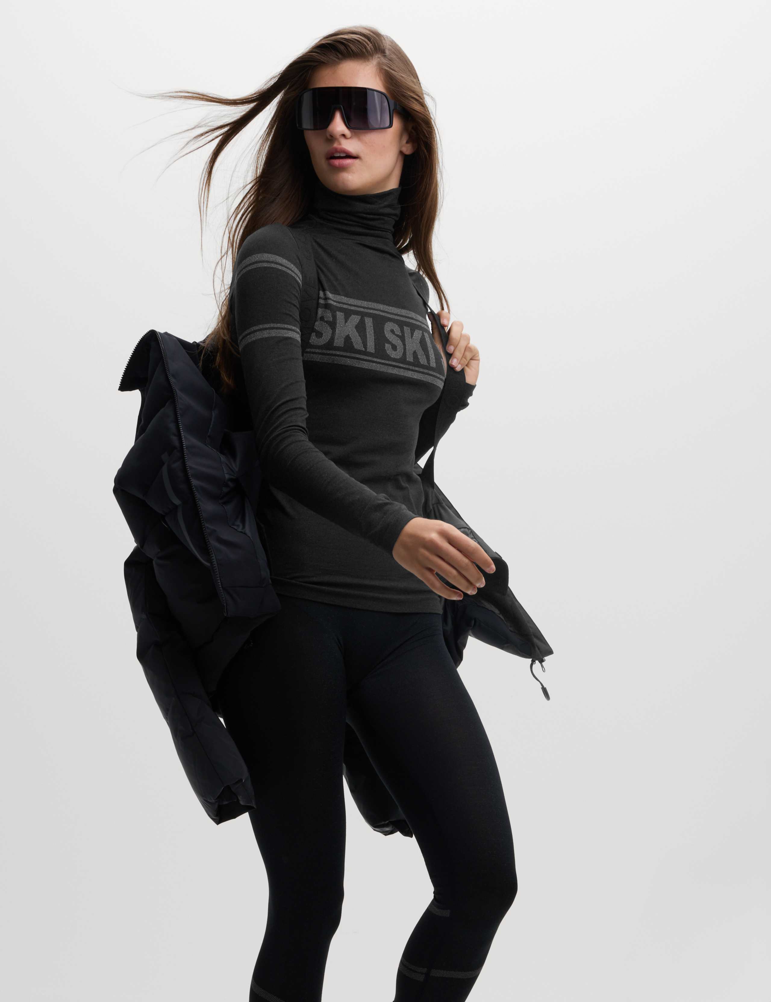 Seamless Ski Base Layer Top with Merino Wool 3 of 6