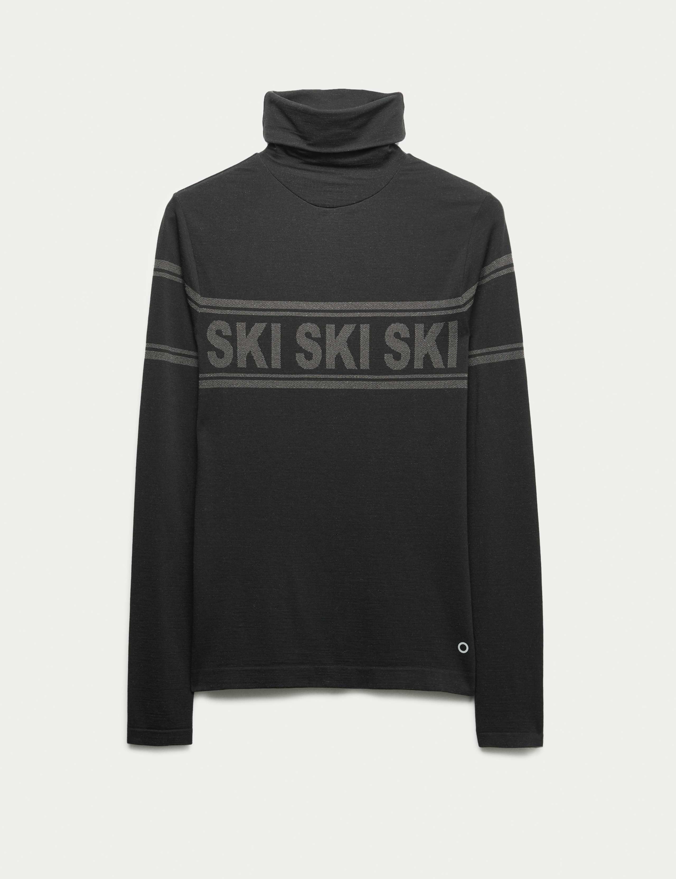 Seamless Ski Base Layer Top with Merino Wool 2 of 6