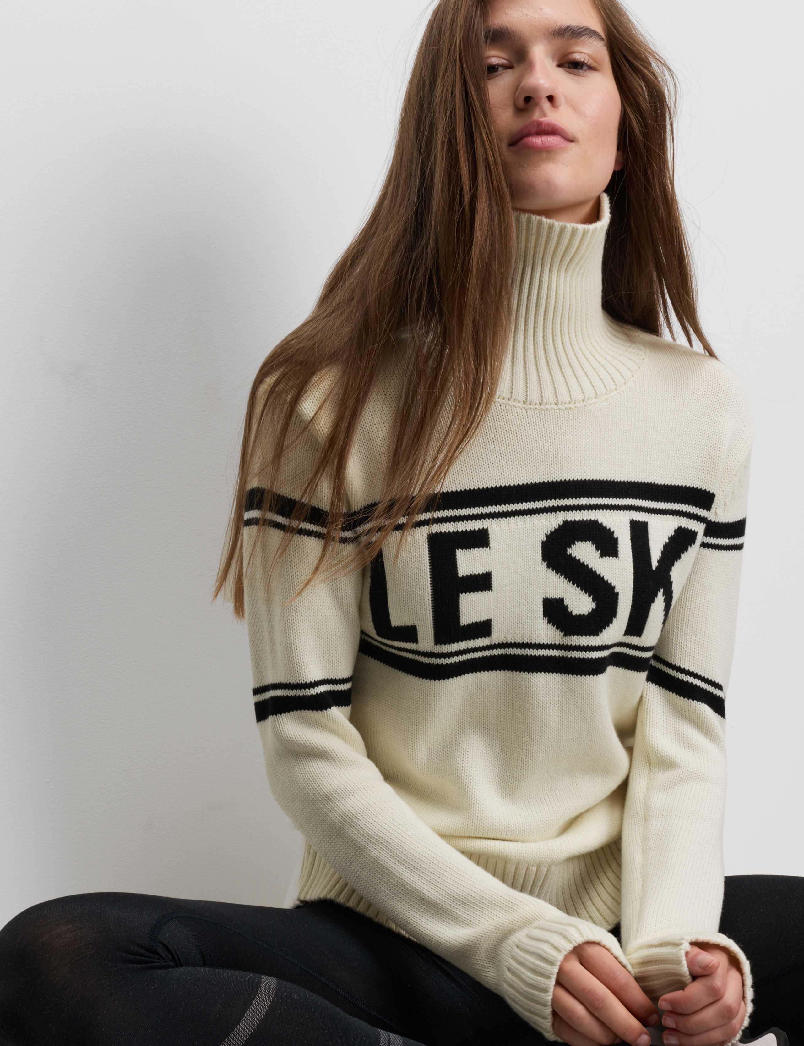 Cotton Rich Slogan Roll Neck Jumper 3 of 5