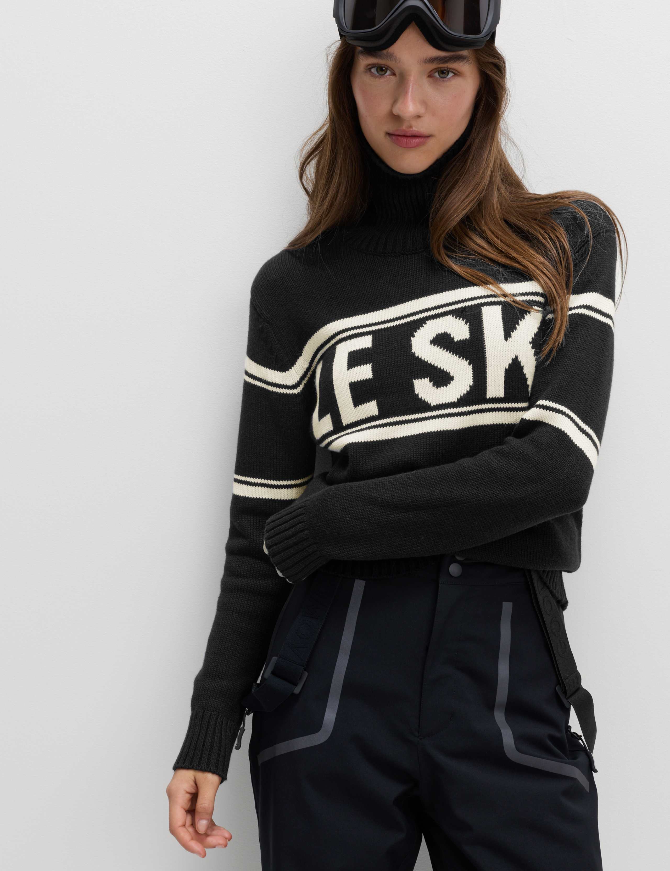 Cotton Rich Slogan Roll Neck Jumper 1 of 6