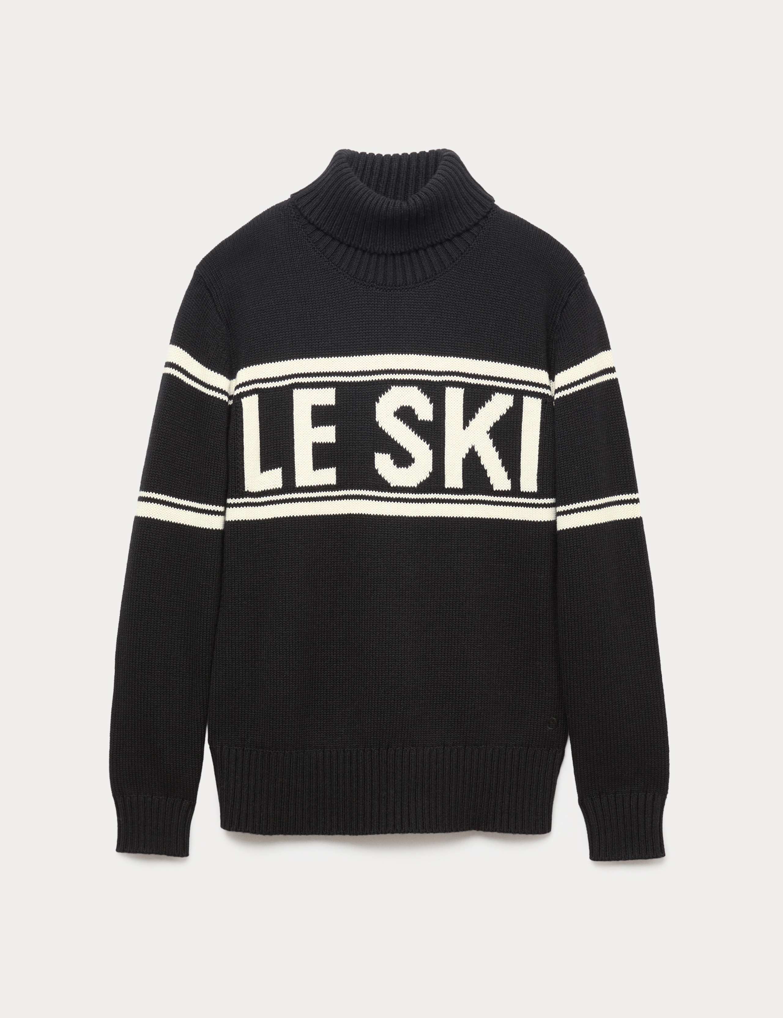 Cotton Rich Slogan Roll Neck Jumper 2 of 6