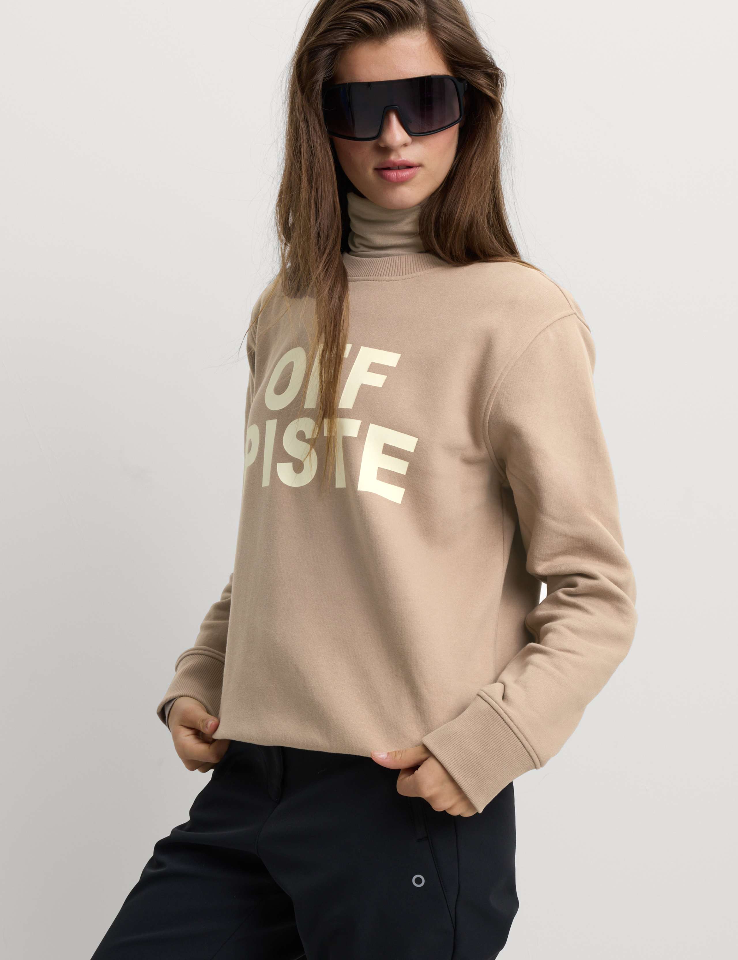 Cotton Rich Slogan Off Piste Crew Neck Relaxed Sweatshirt 5 of 5