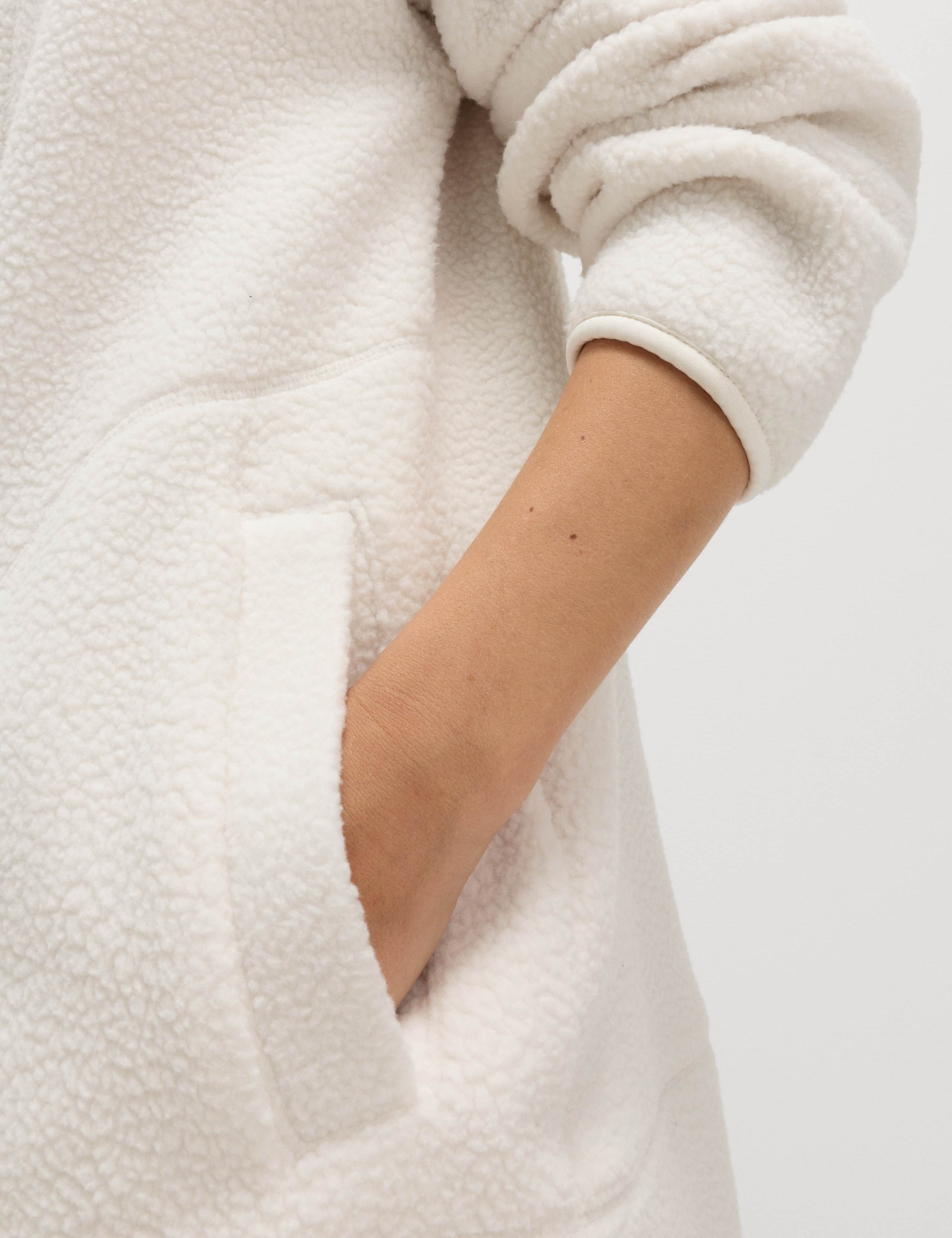 Borg Half Zip Funnel Neck Fleece Jacket 5 of 6