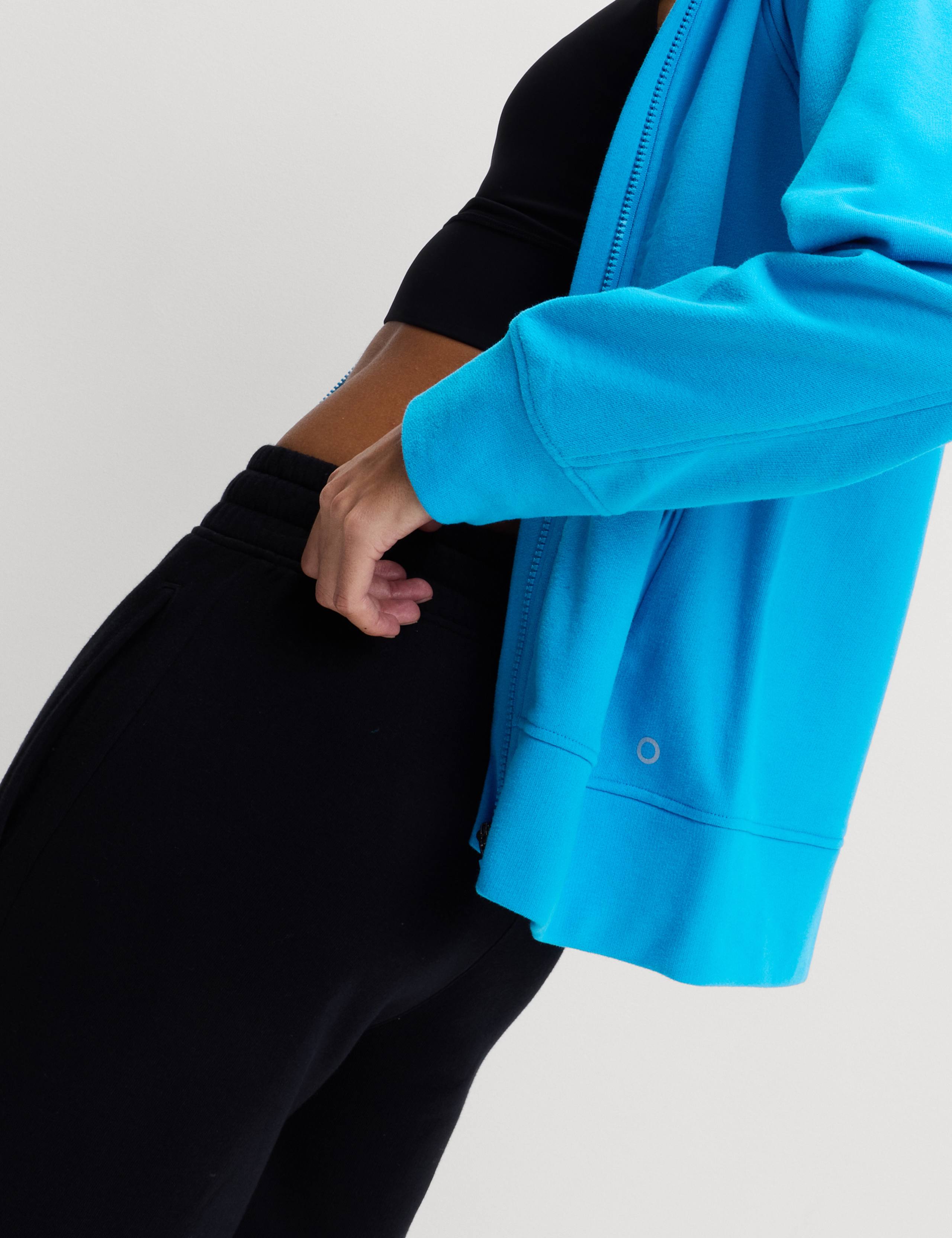 Cotton Rich Zip Up Relaxed Hoodie 5 of 6