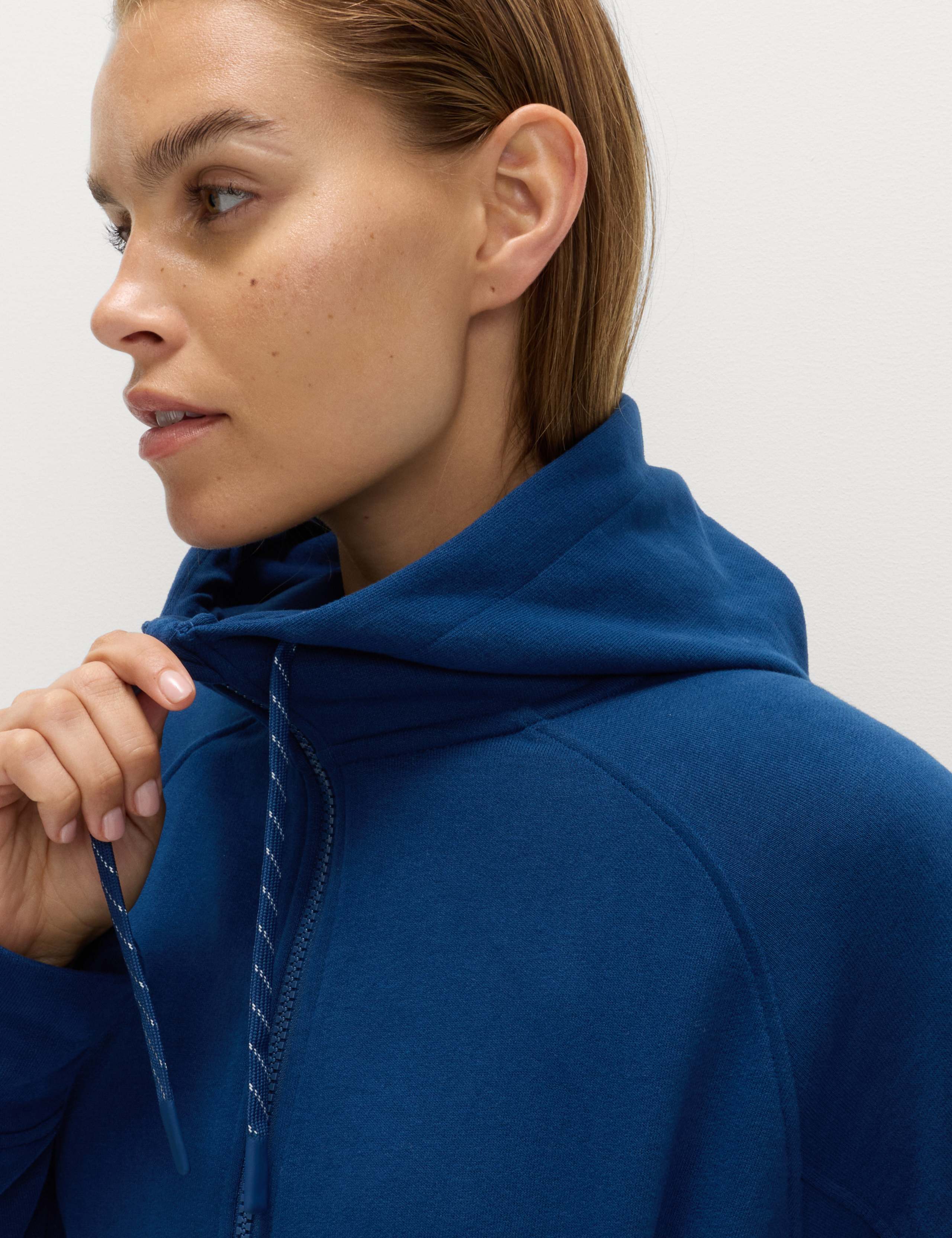 Cotton Rich Zip Up Relaxed Hoodie 3 of 6