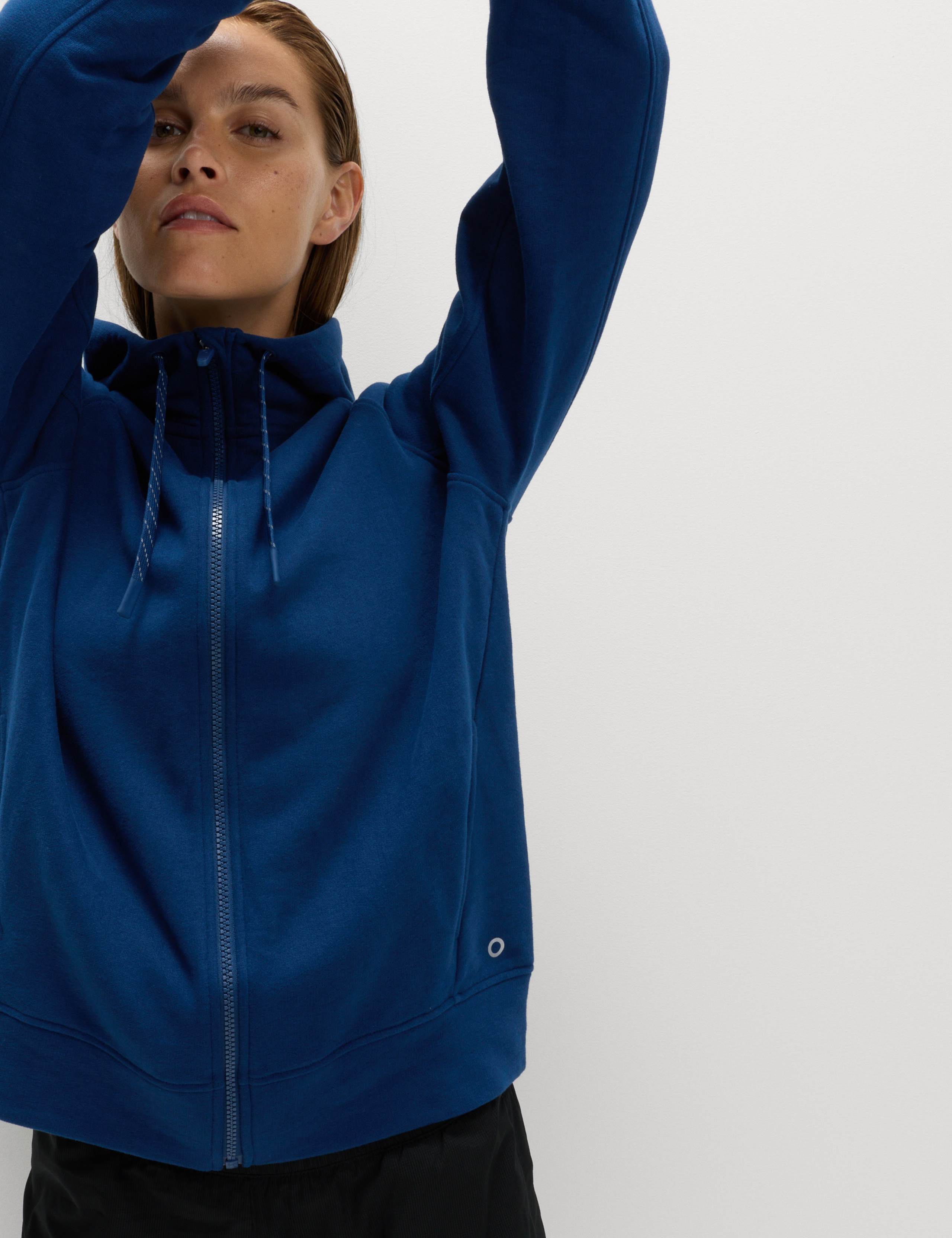 Cotton Rich Zip Up Relaxed Hoodie 5 of 6