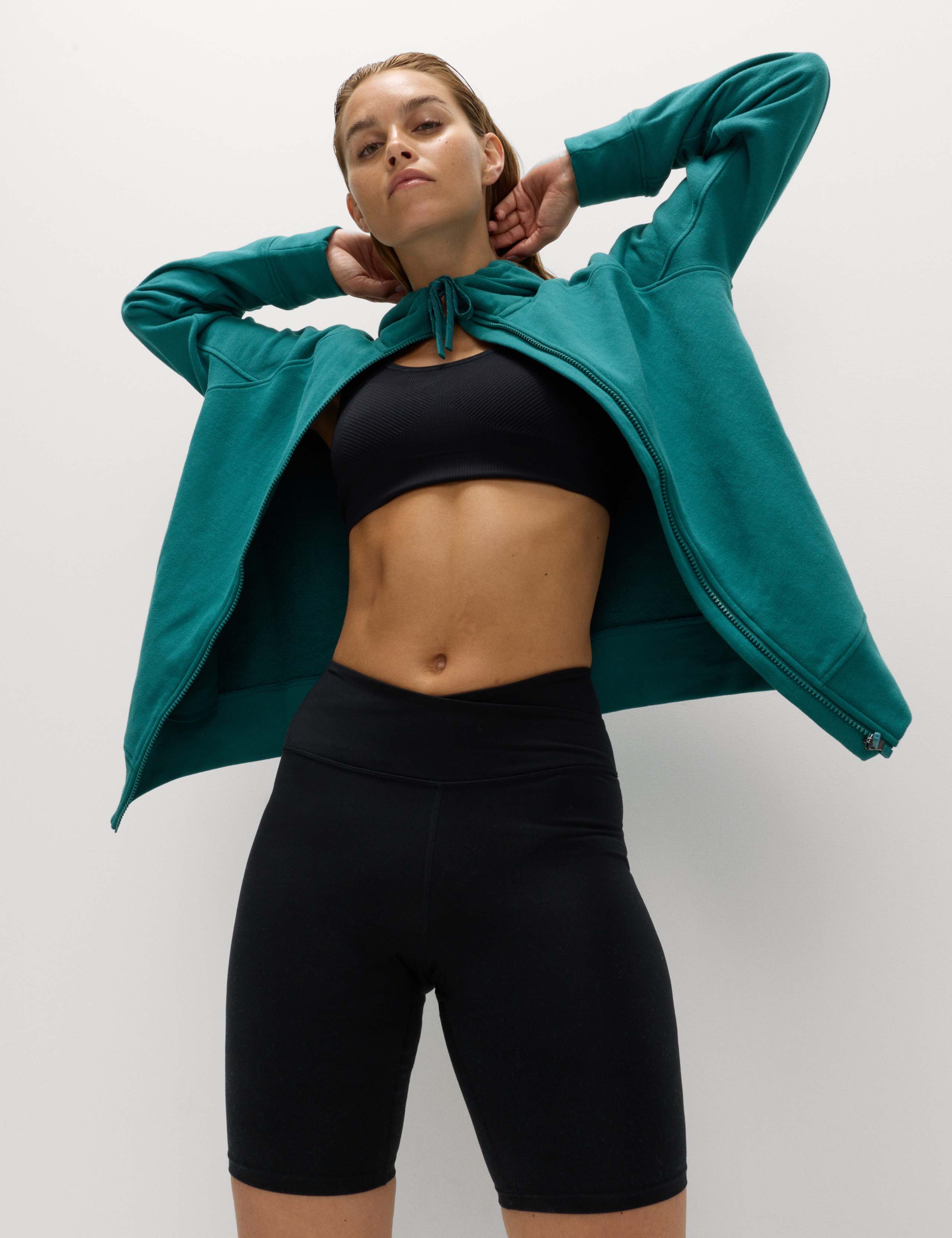 Cotton Rich Zip Up Relaxed Hoodie 6 of 7