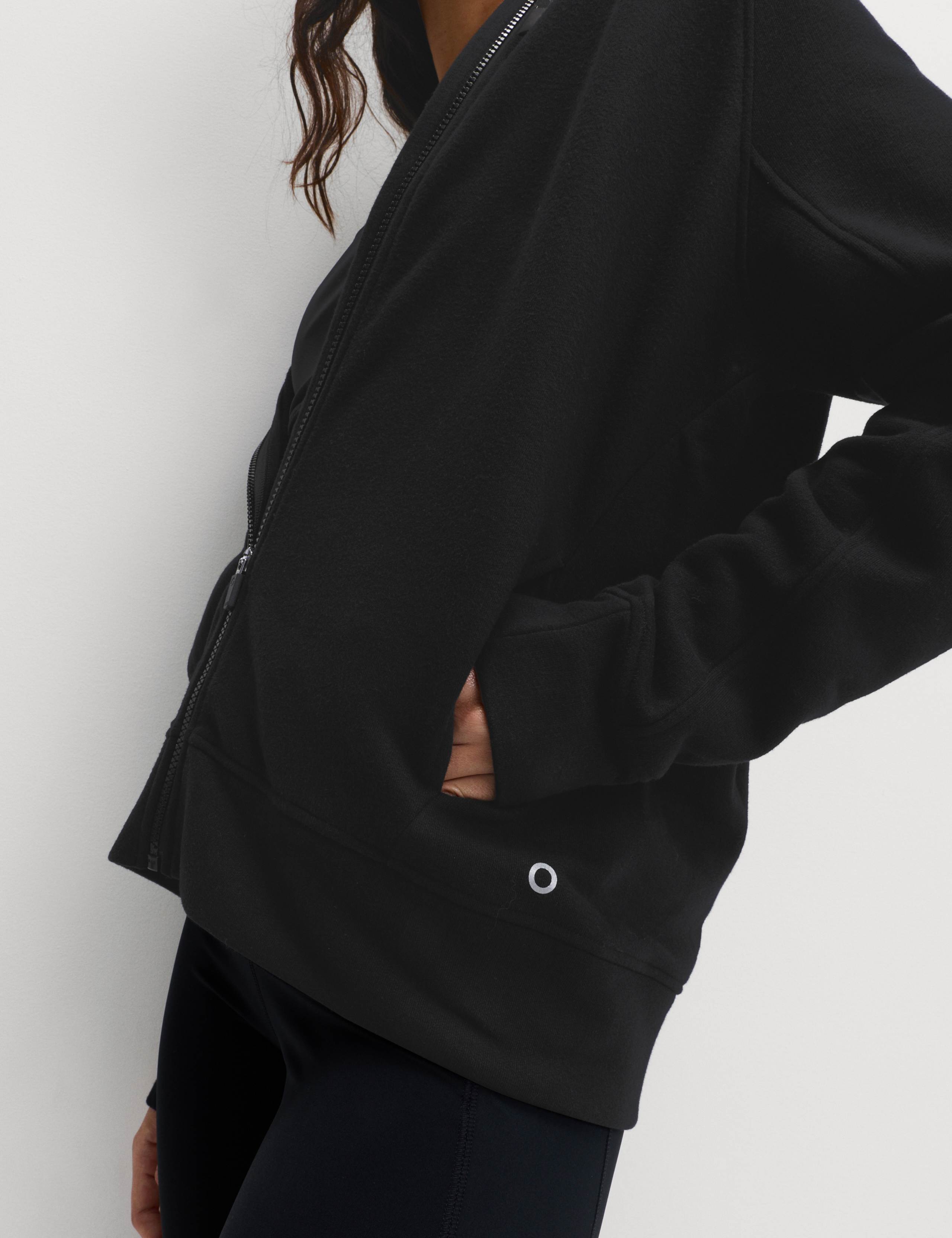 Cotton Rich Zip Up Relaxed Hoodie 5 of 5