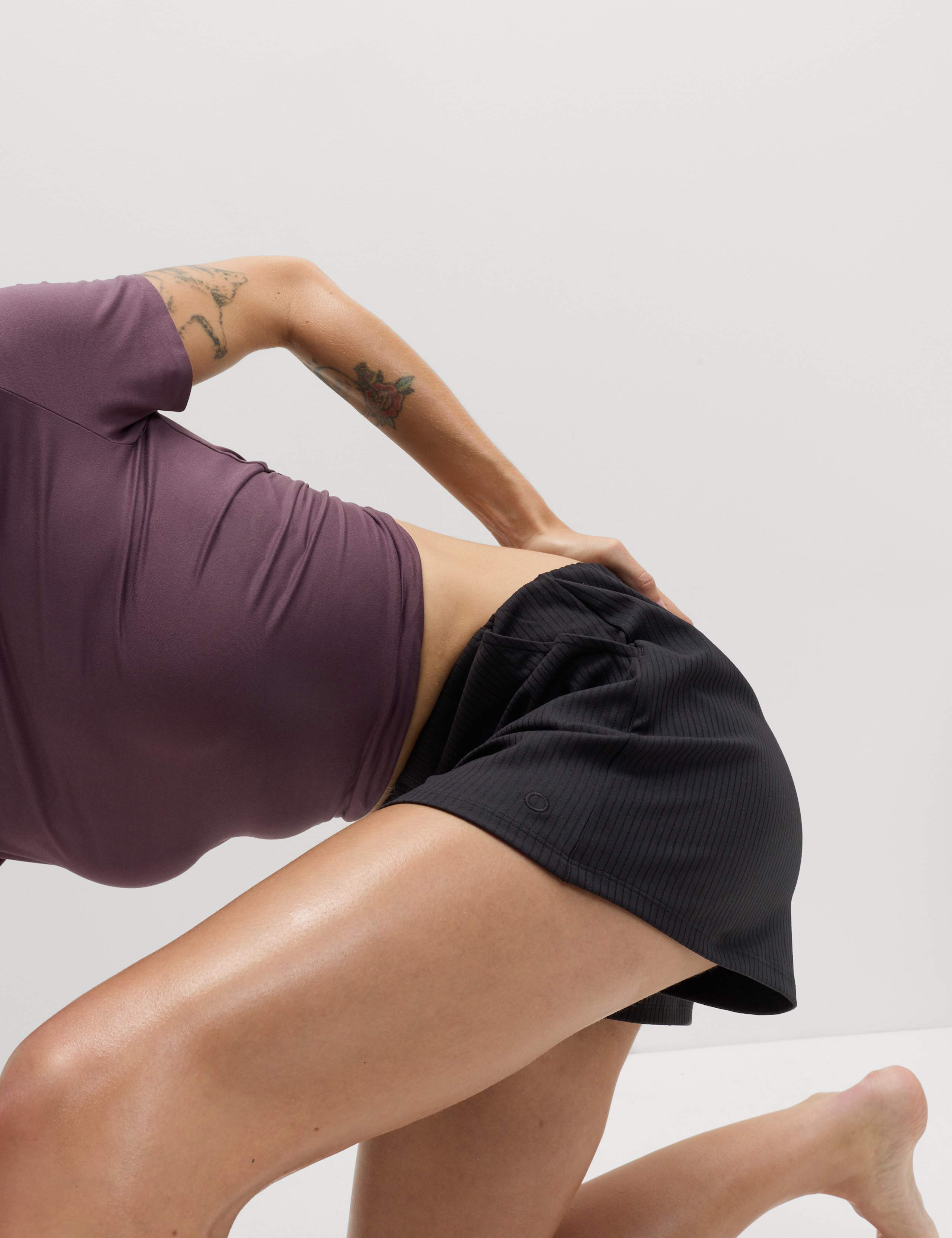 Go Balance Ribbed High Waisted Shorts 4 of 7