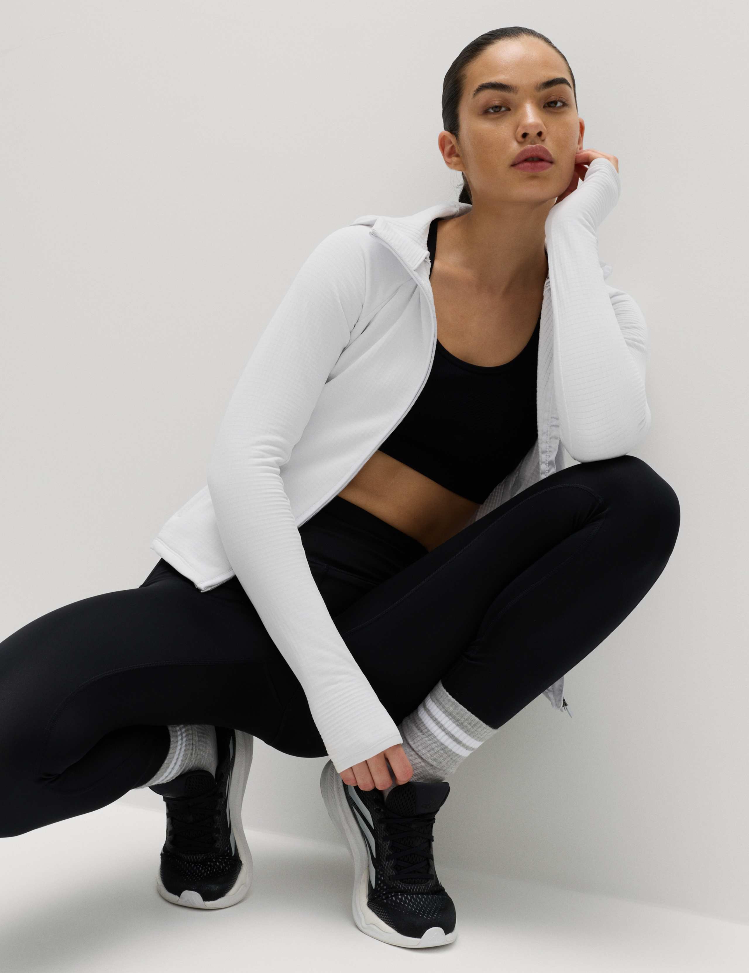 Ultra Heat™ Brushed Zip Up Fitted Running Hoodie 3 of 6