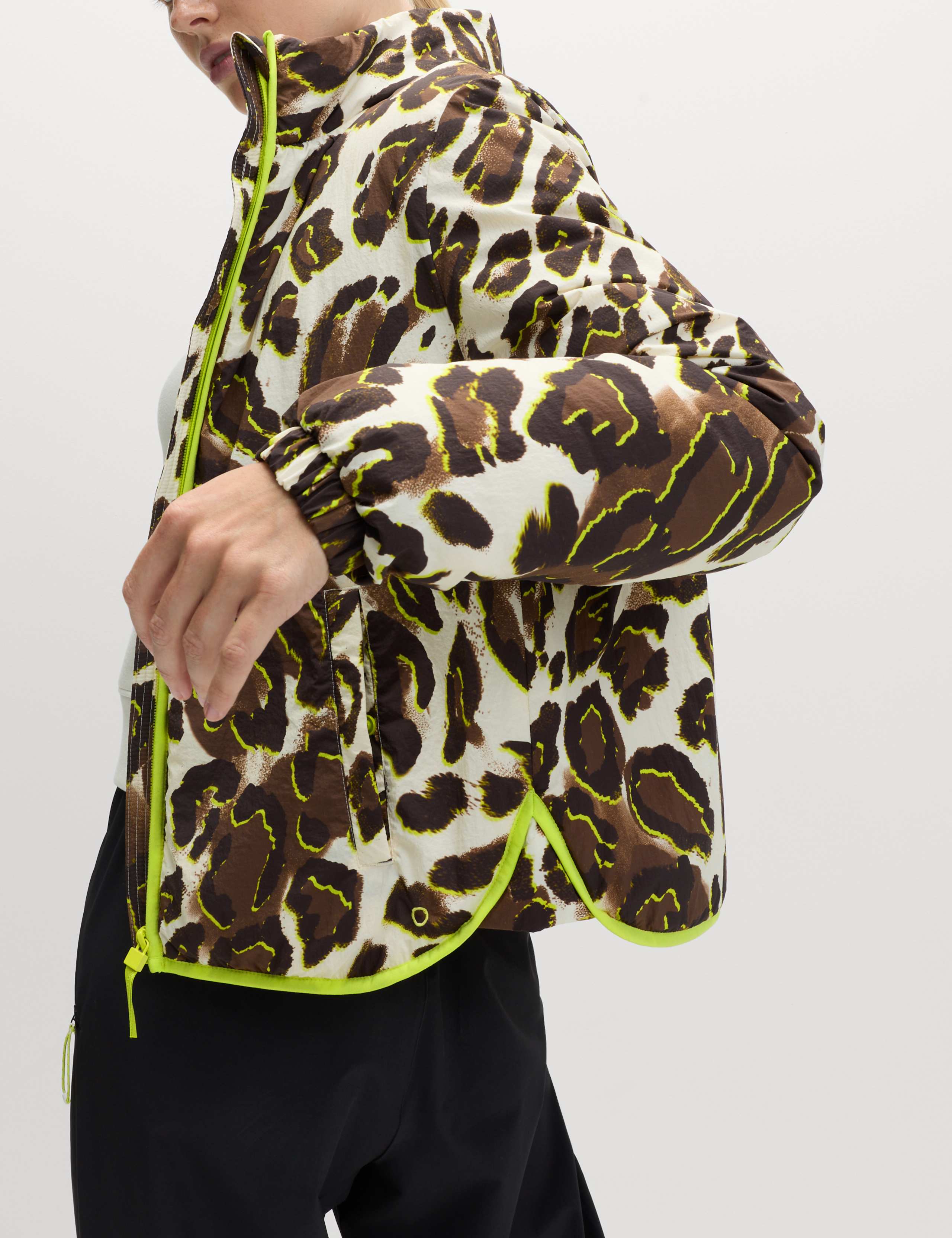 Padded Printed Funnel Neck Jacket 6 of 7