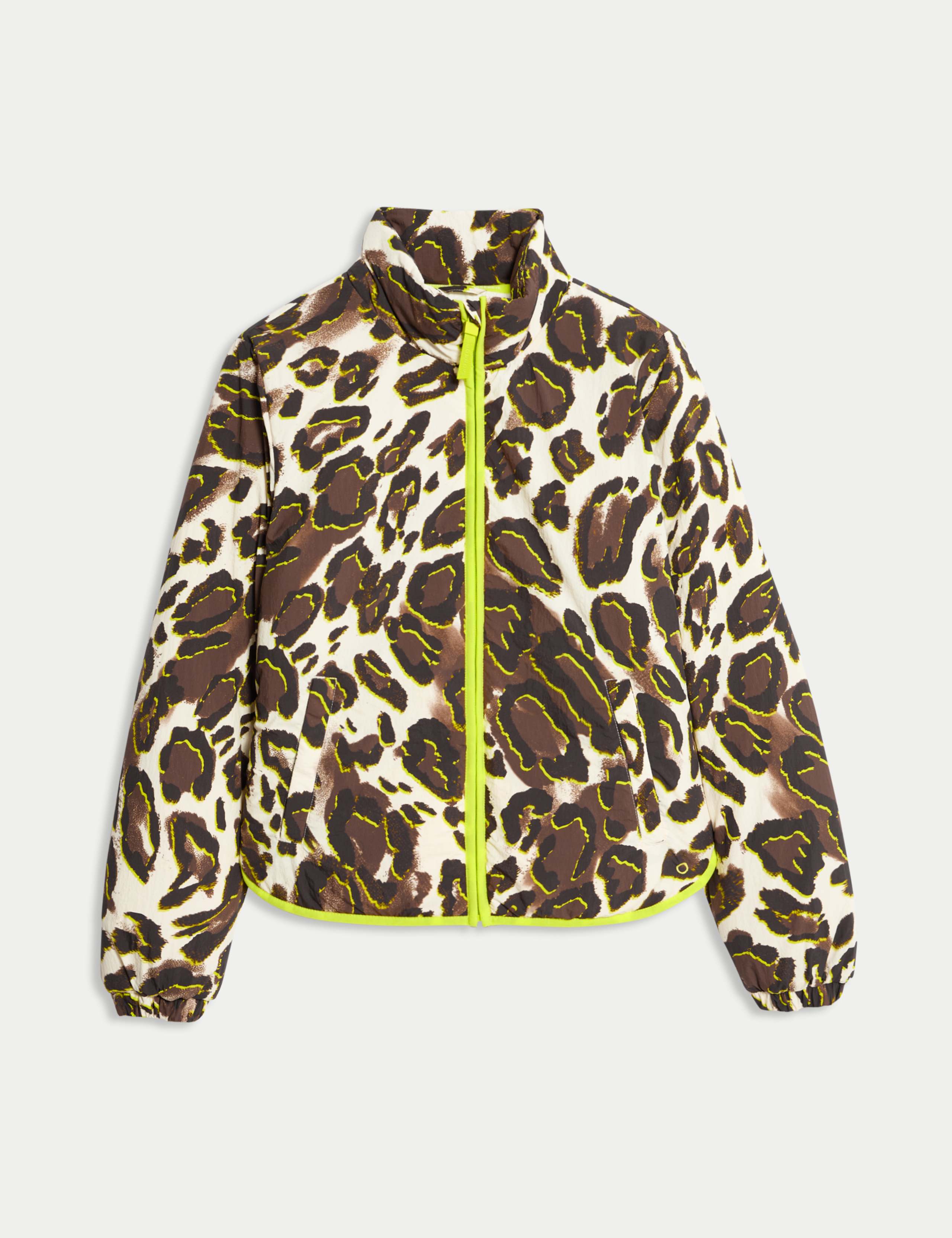 Padded Printed Funnel Neck Jacket 2 of 7