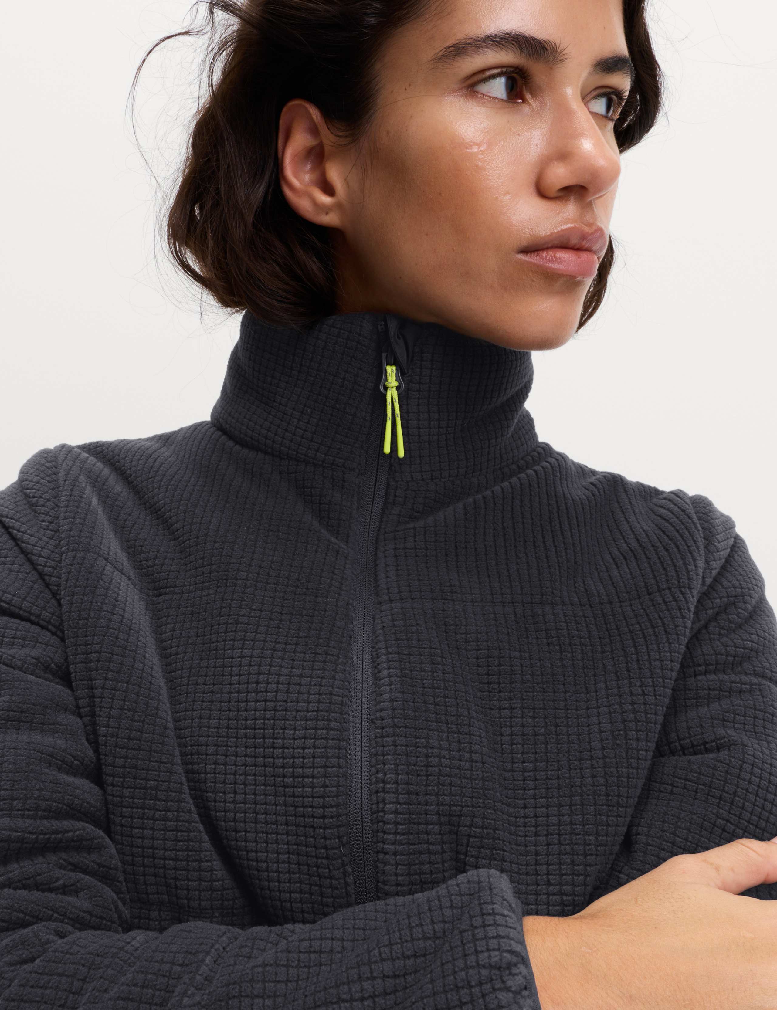 Textured Funnel Neck Puffer Jacket 4 of 7