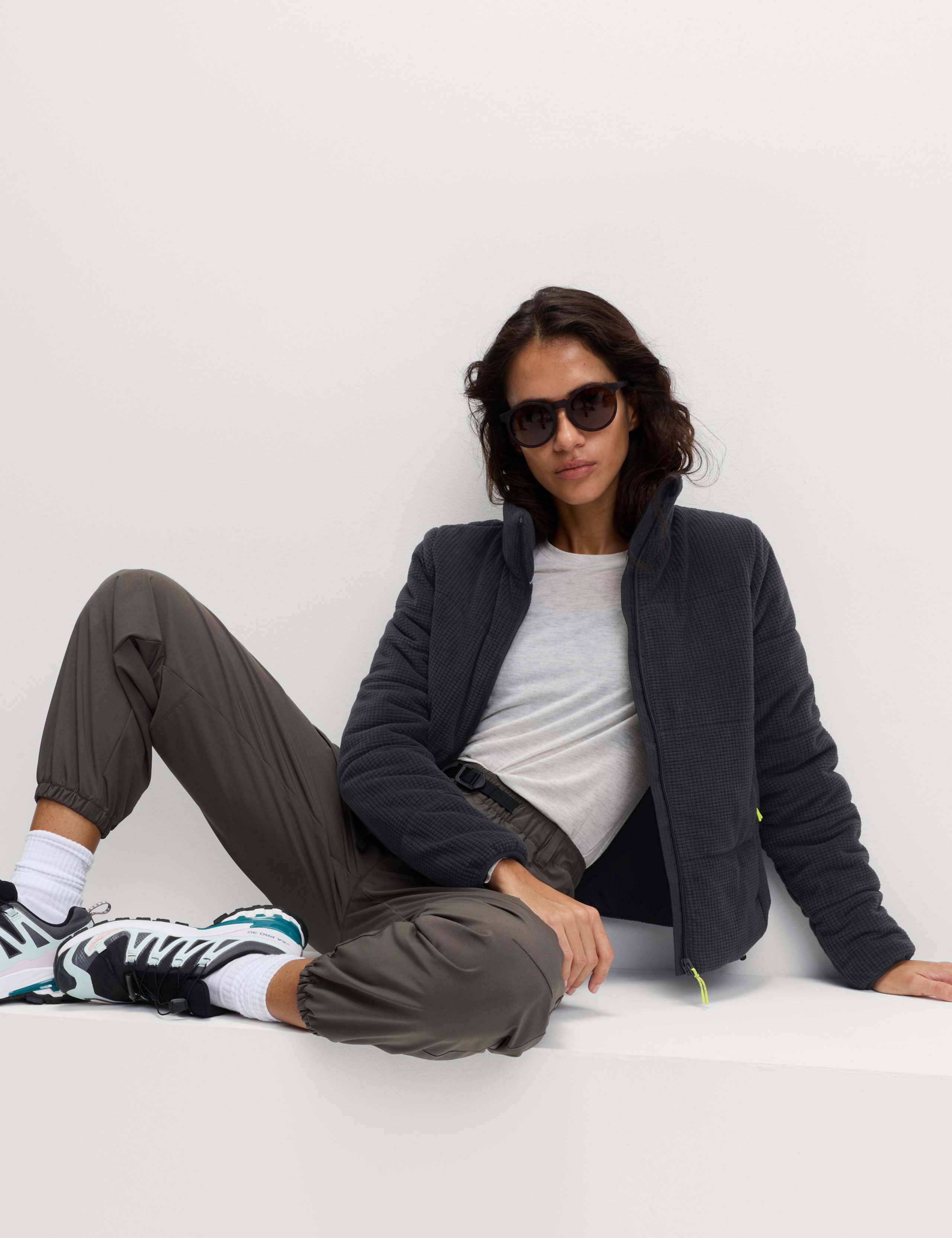 Textured Funnel Neck Puffer Jacket 5 of 7