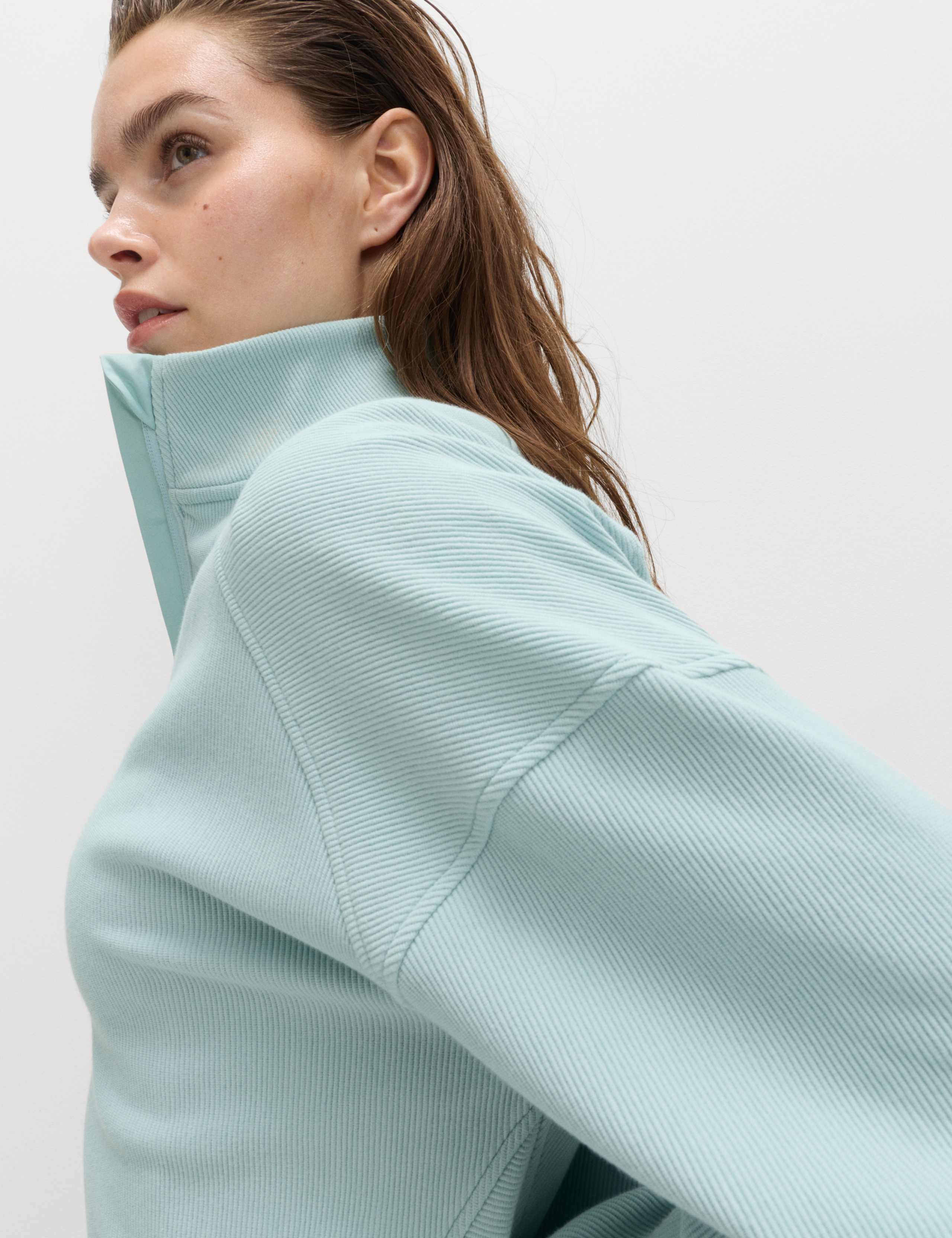 Rib Half Zip Yoga Sweatshirt 3 of 5