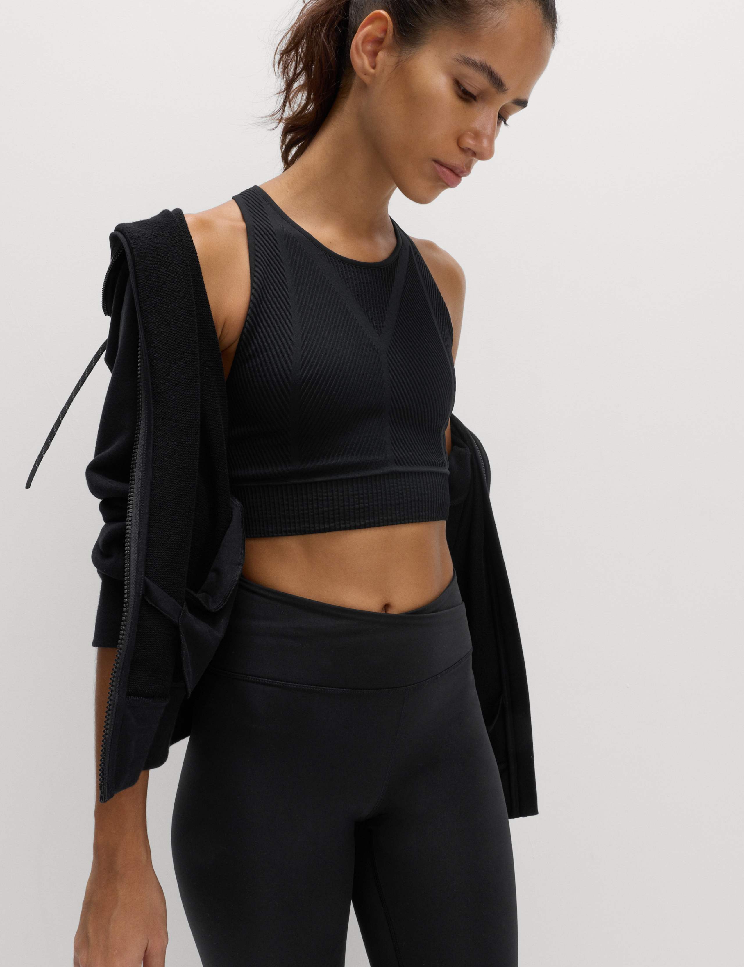 Rib Scoop Neck Seamless Crop Top 5 of 6