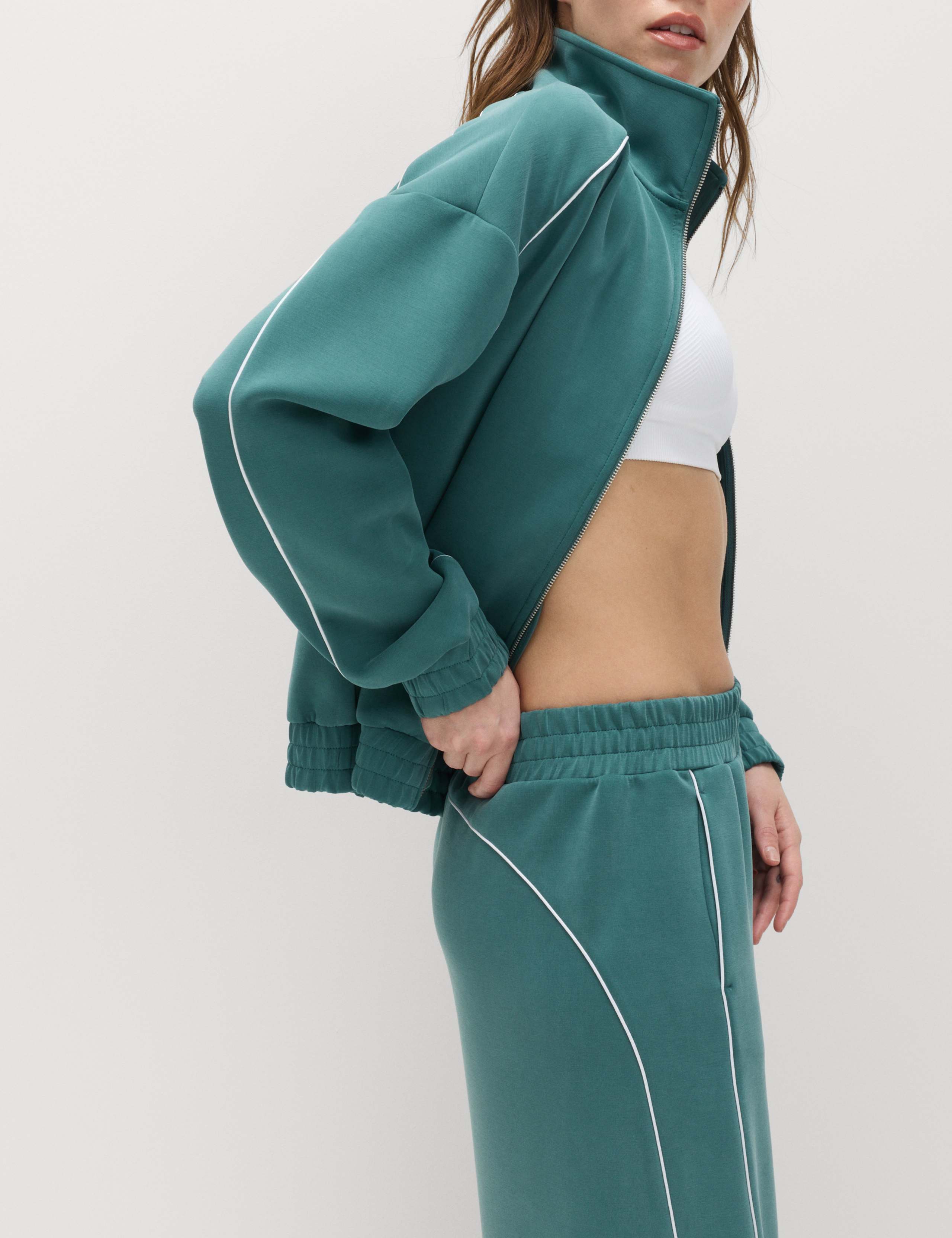 Sand Wash Funnel Neck Track Jacket 5 of 6