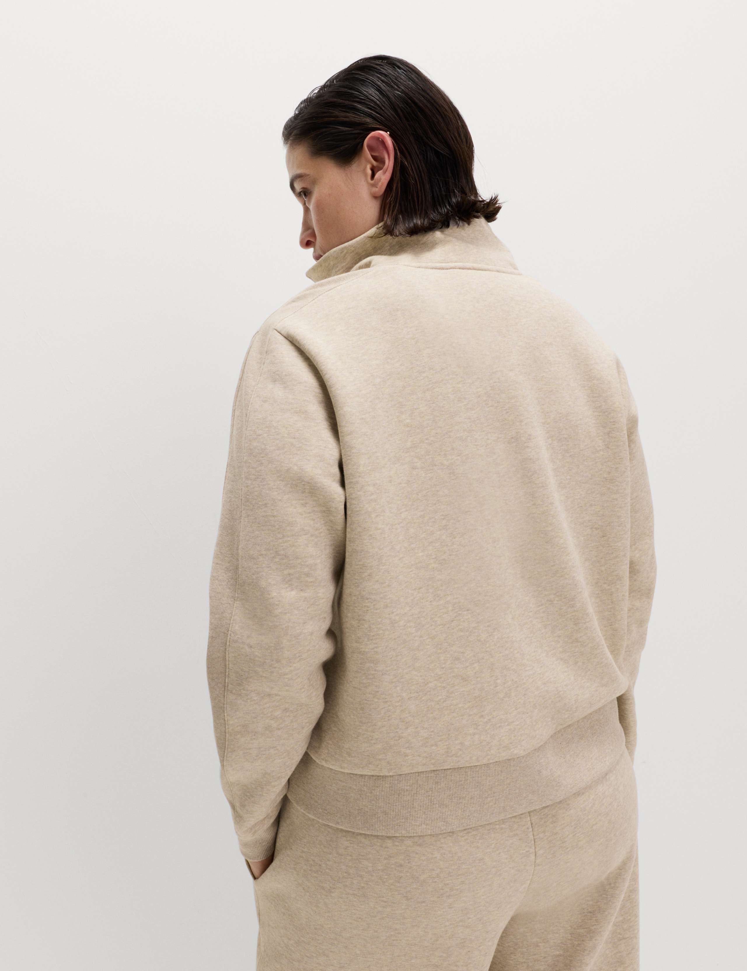 Cotton Rich Half Zip Relaxed Sweatshirt 4 of 6