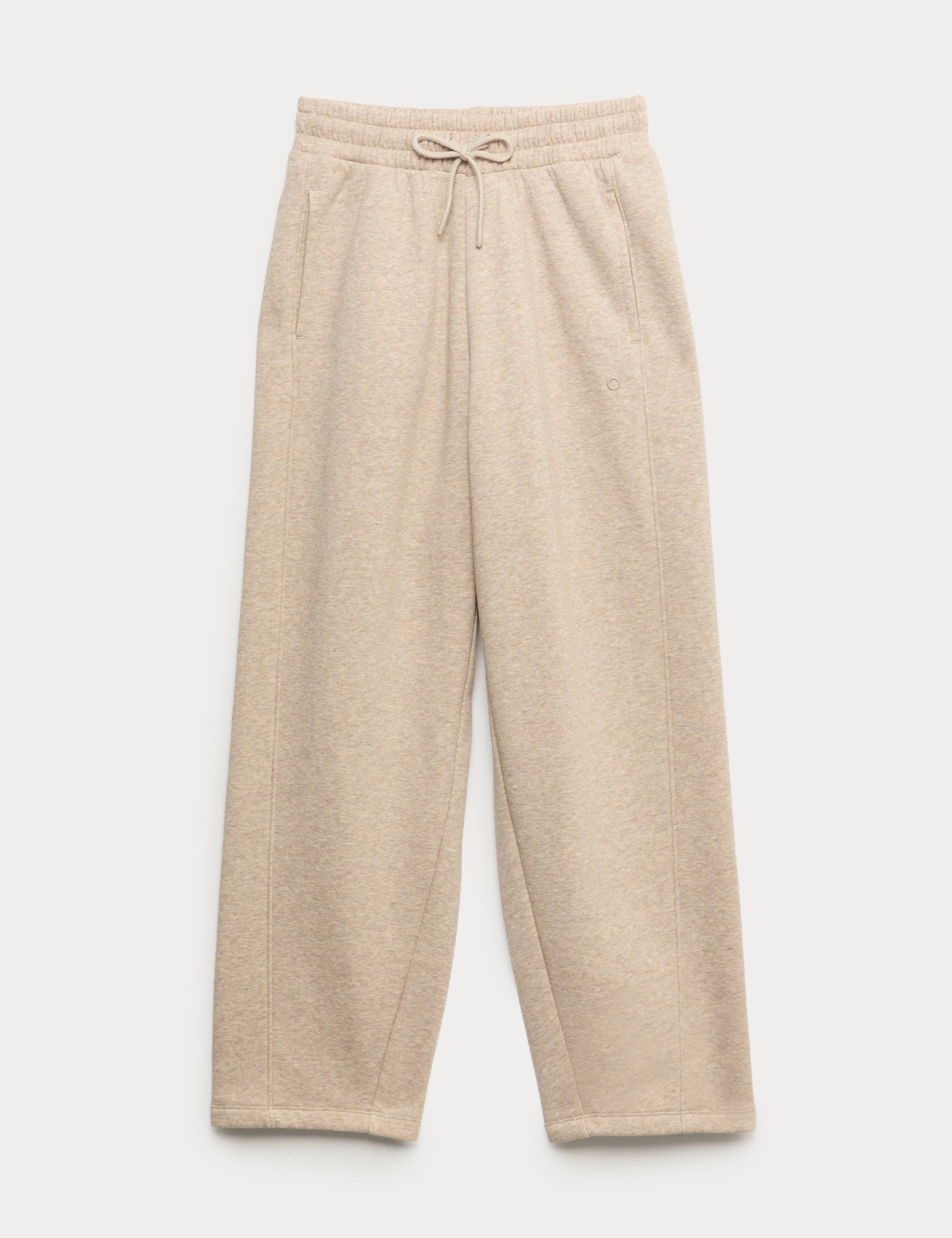 Cotton Rich High Waisted Barrel Leg Ankle Grazer Joggers 2 of 6