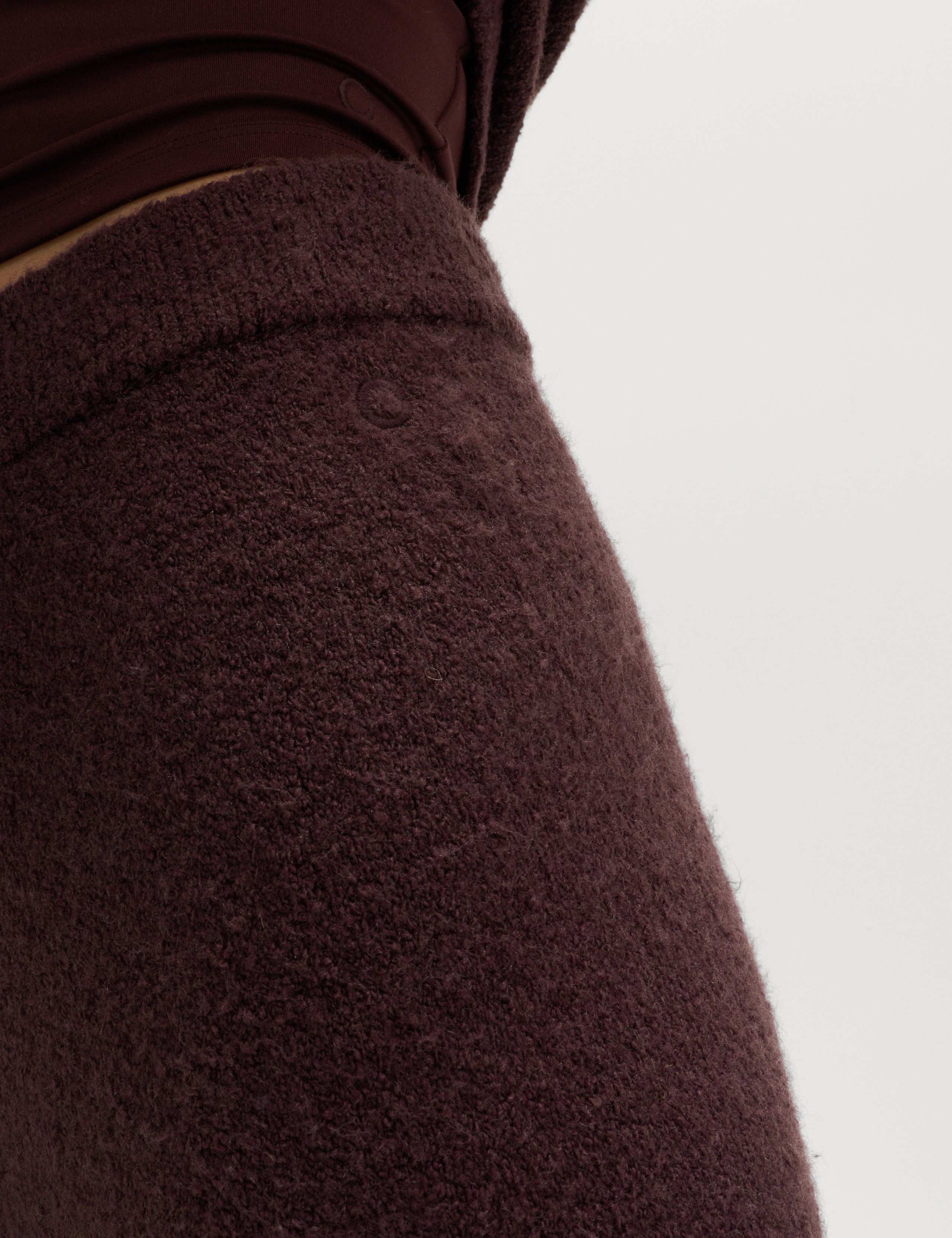 Super Soft Boucle High Waisted Wide Leg Joggers 5 of 6