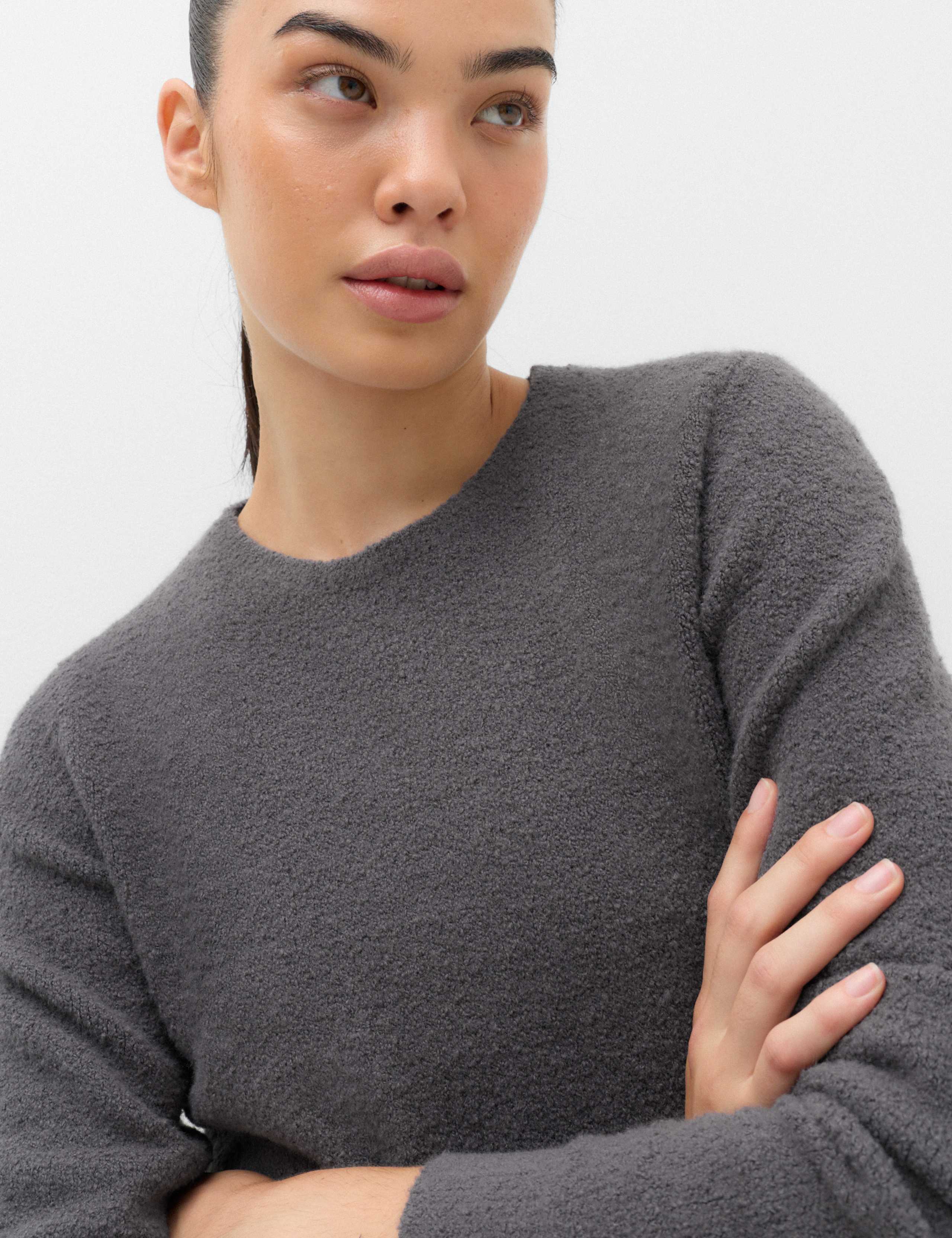 Boucle Crew Neck Cropped Jumper 4 of 5