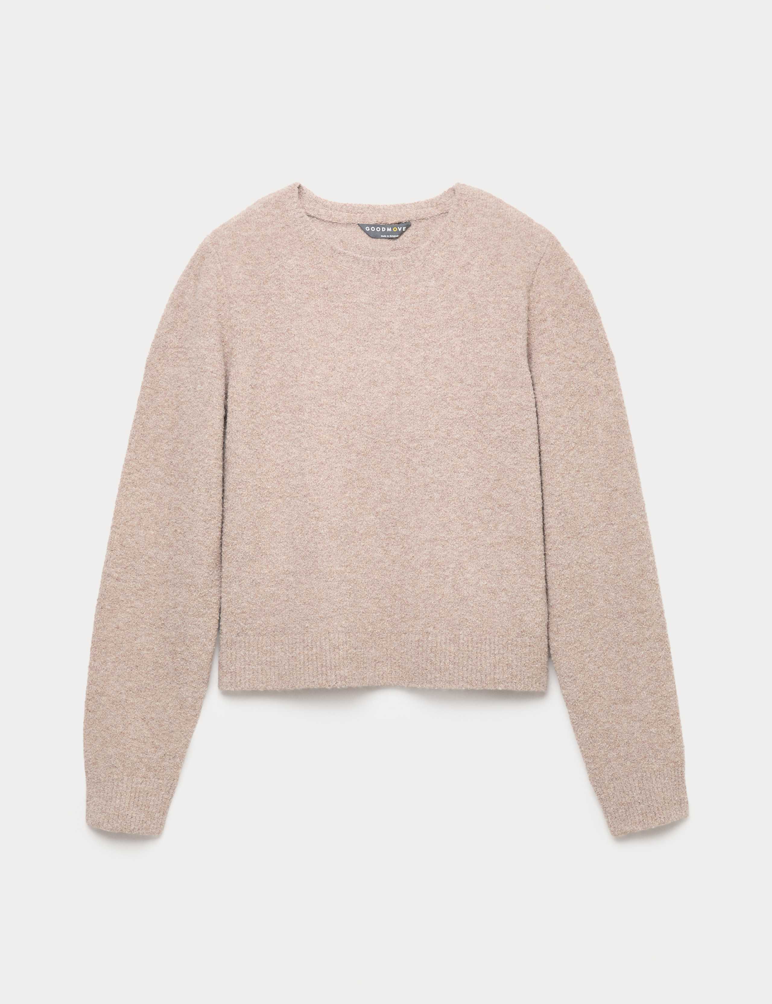 Supersoft Boucle Crew Neck Cropped Jumper 1 of 1