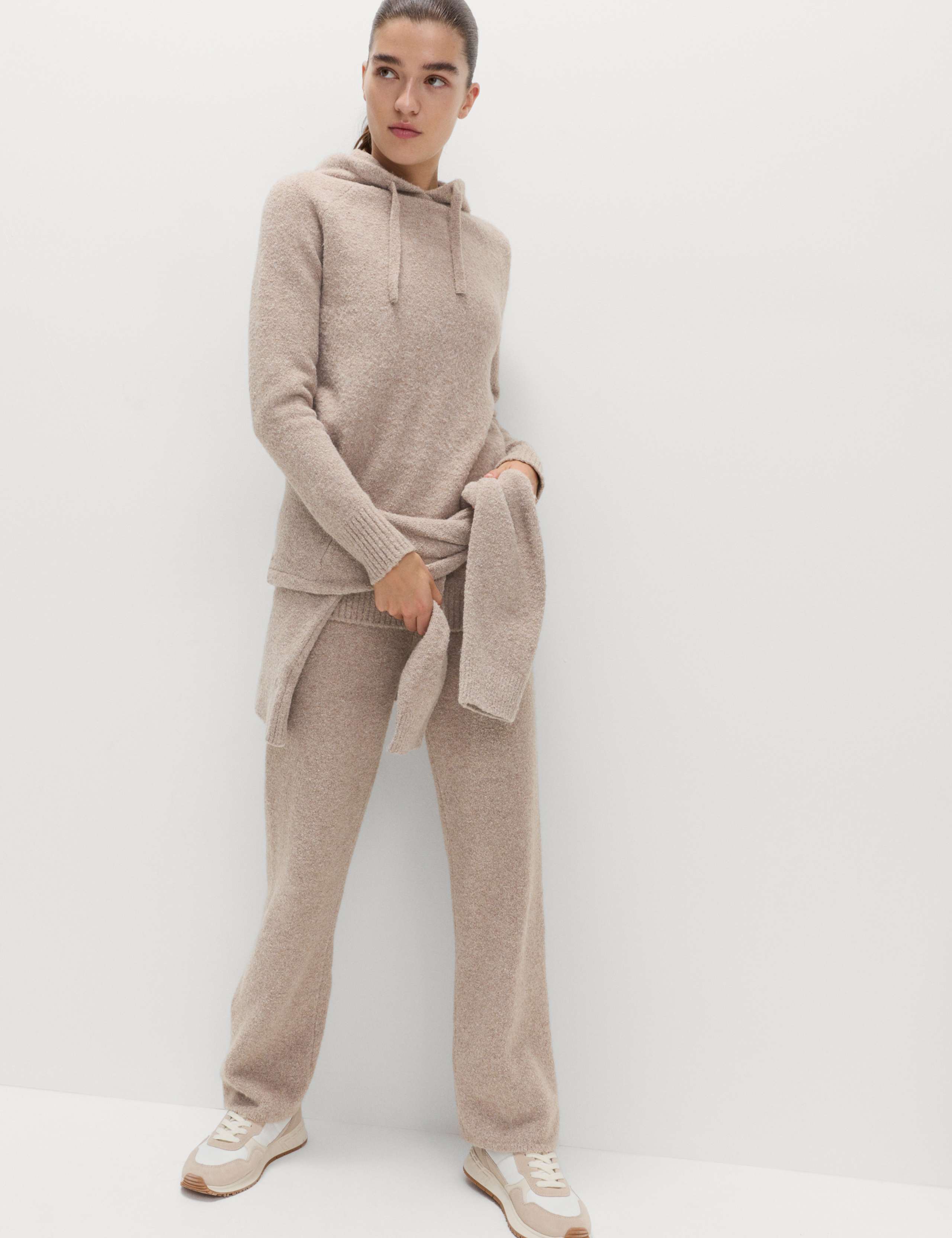 Super Soft Boucle Longline Hoodie with Wool 3 of 6