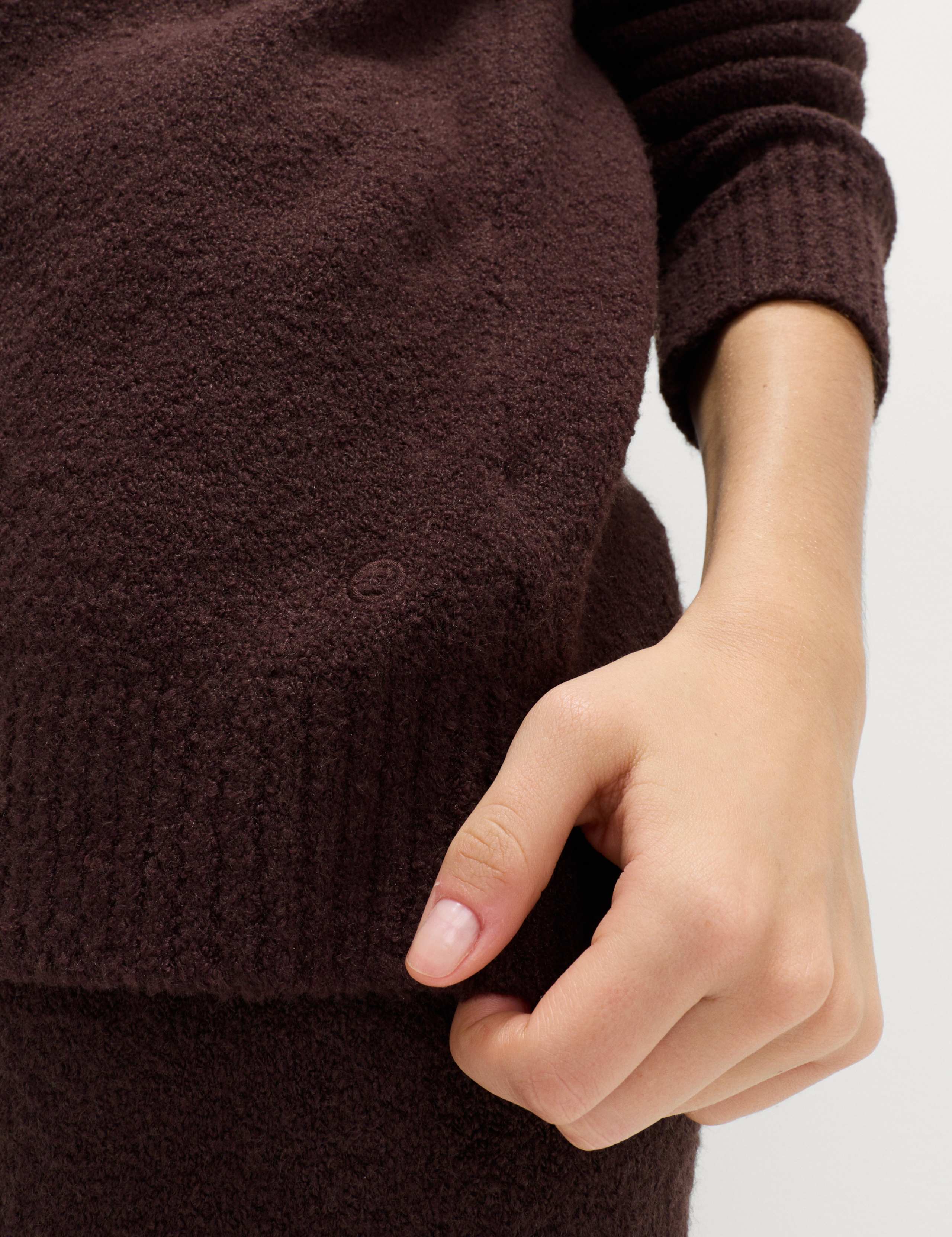 Super Soft Boucle Longline Hoodie with Wool 3 of 7