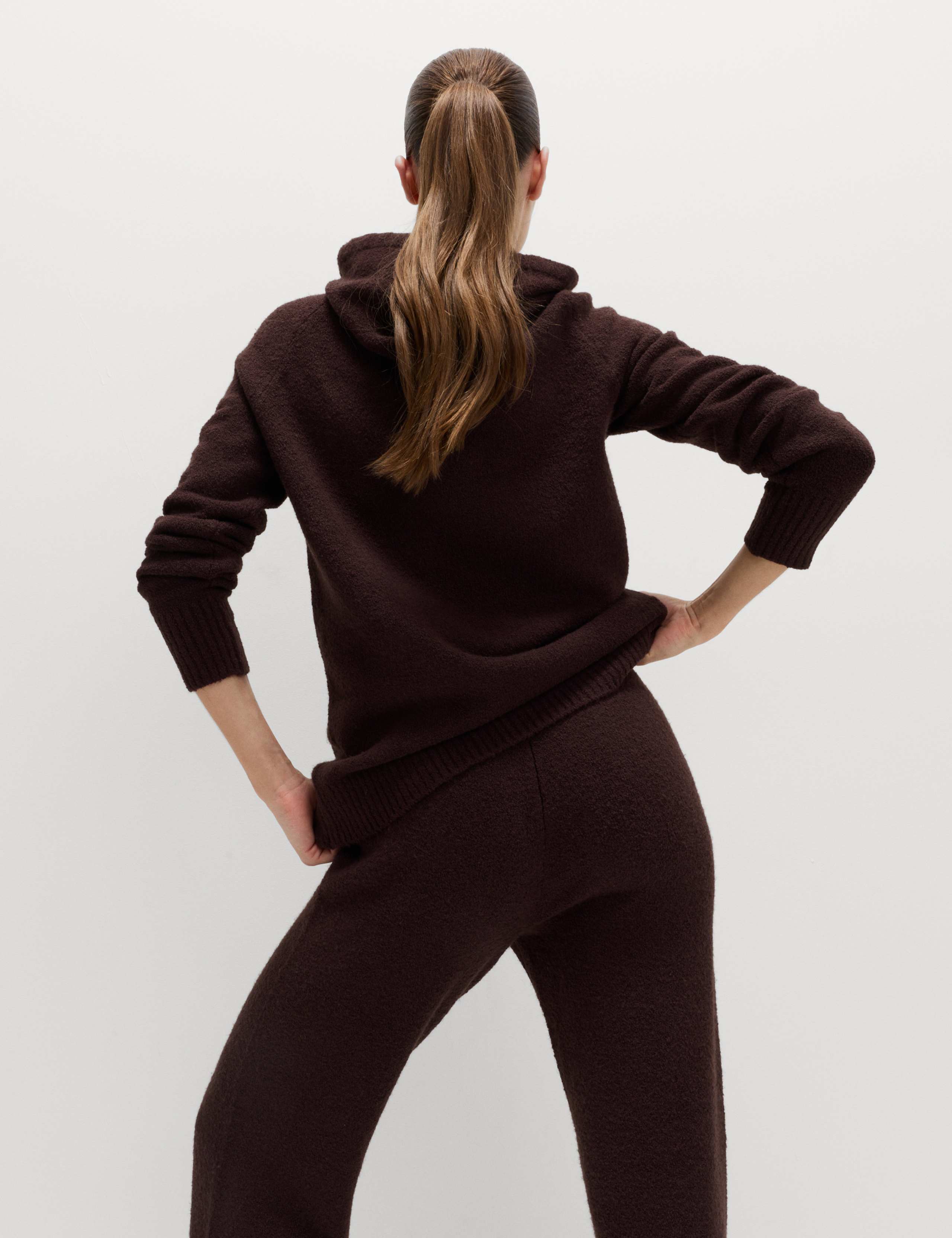 Super Soft Boucle Longline Hoodie with Wool 4 of 7