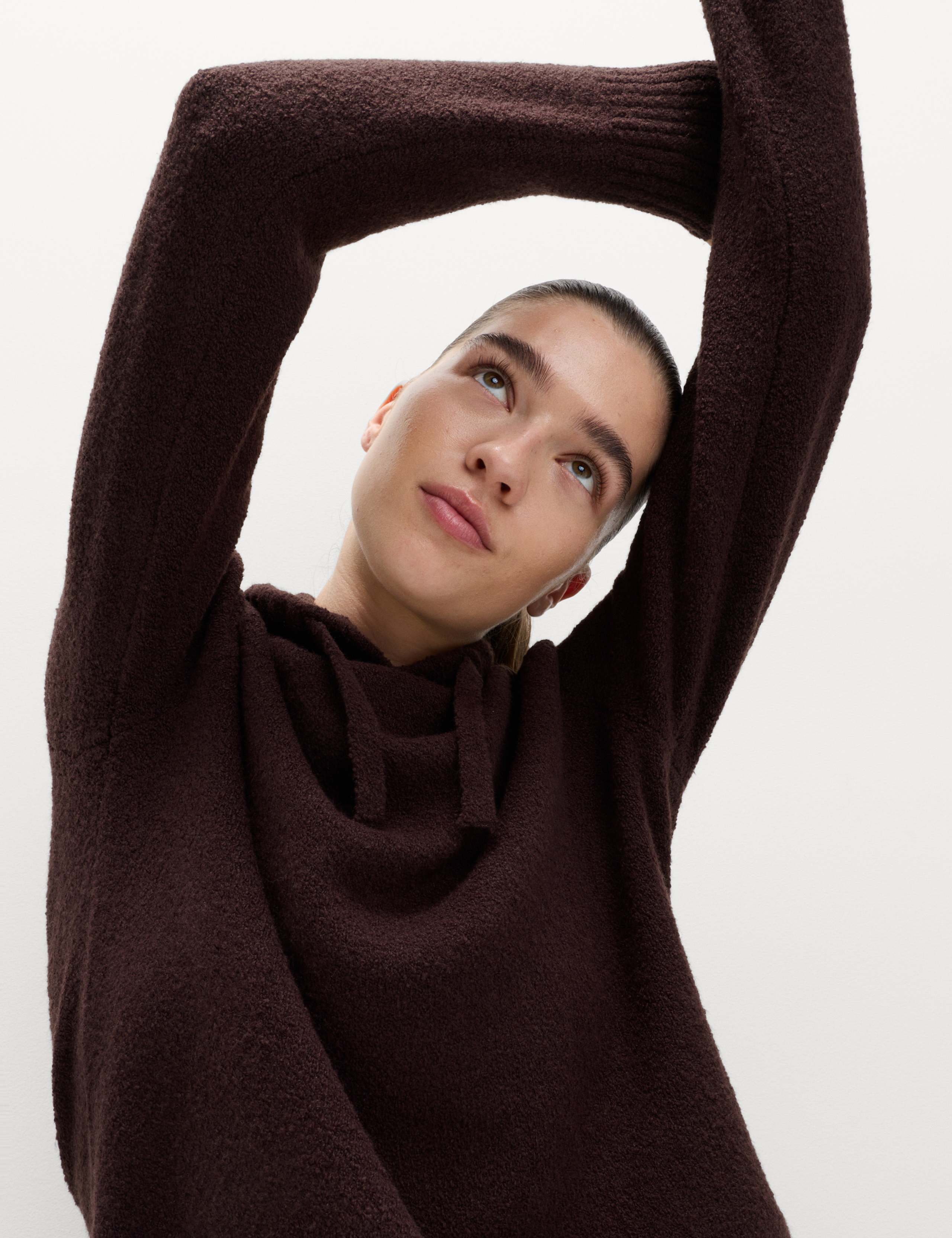 Super Soft Boucle Longline Hoodie with Wool 5 of 7