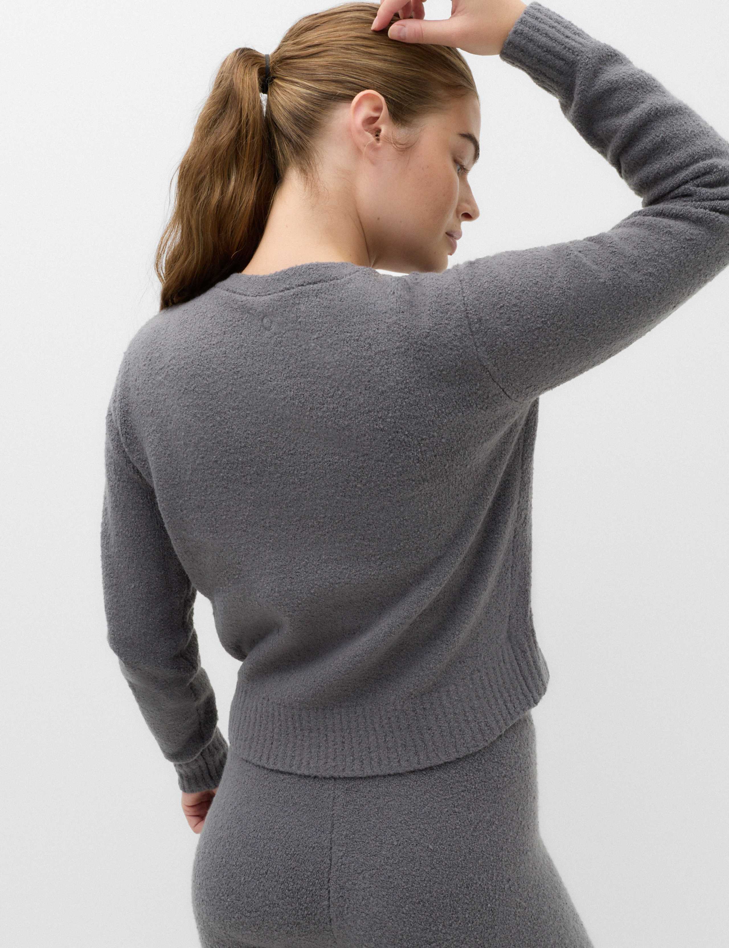 Boucle V Neck Wrap Cardigan 4 of 7