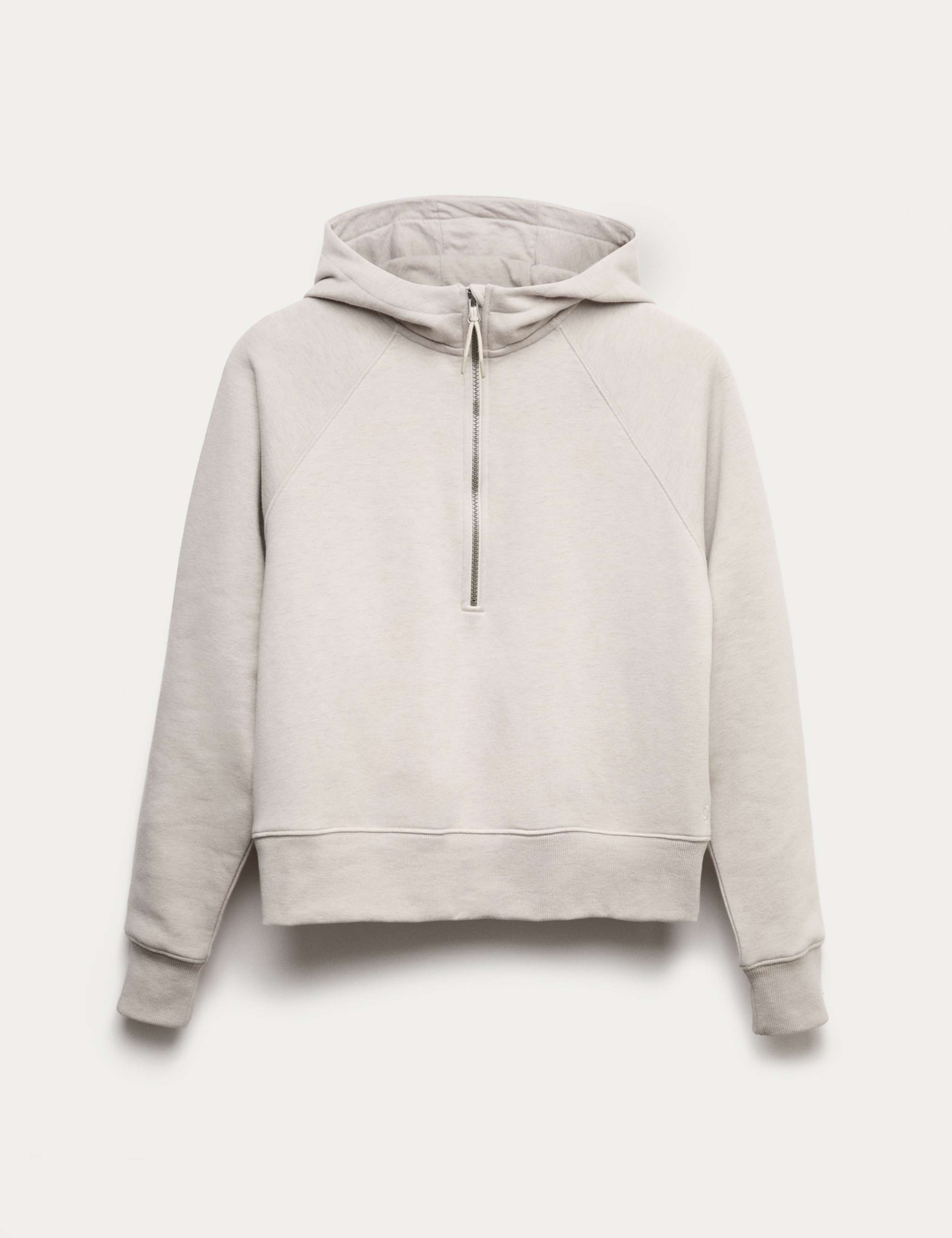 Cotton Rich Half Zip Relaxed Hoodie 2 of 5