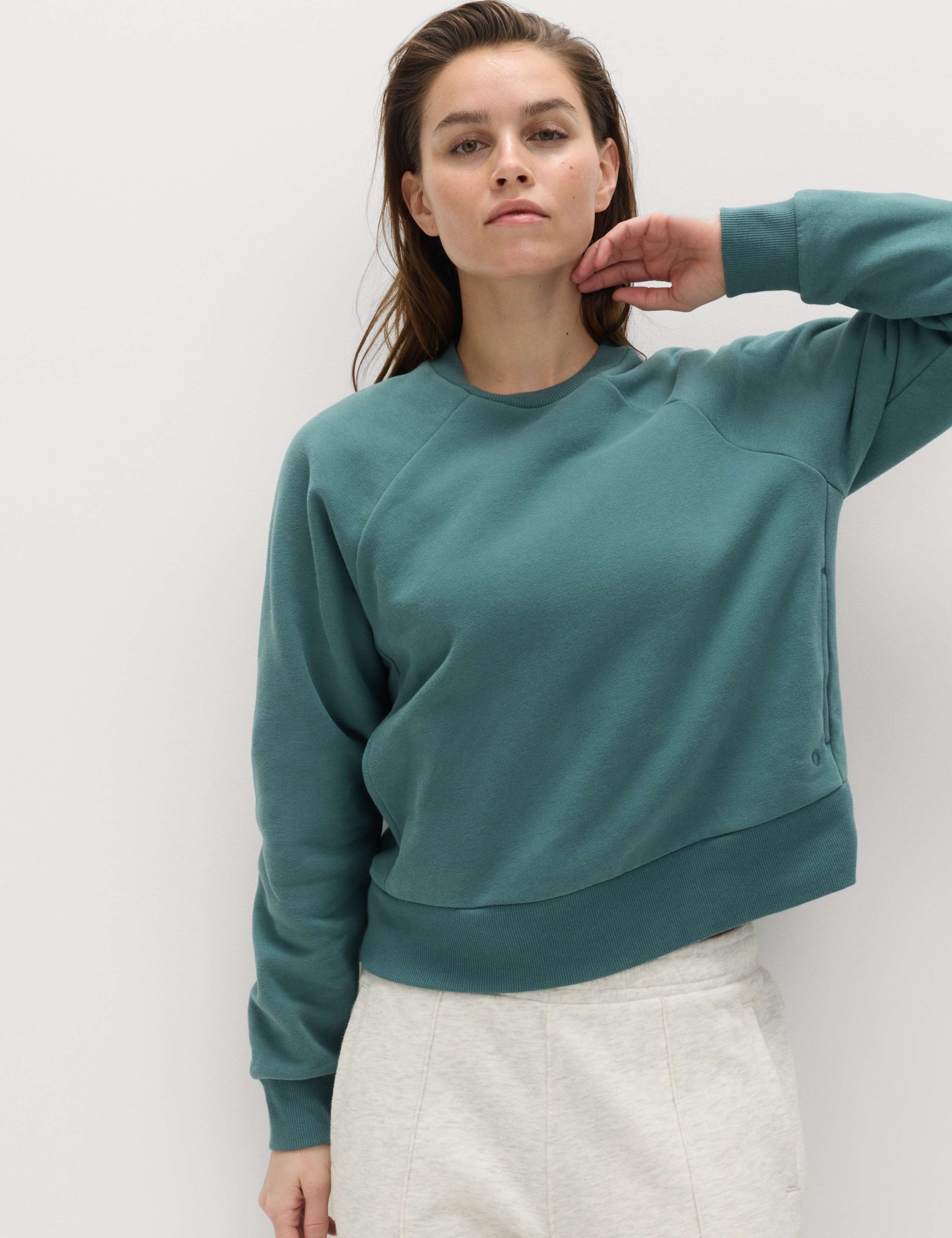 Cotton Rich Crew Neck Sweatshirt 1 of 5