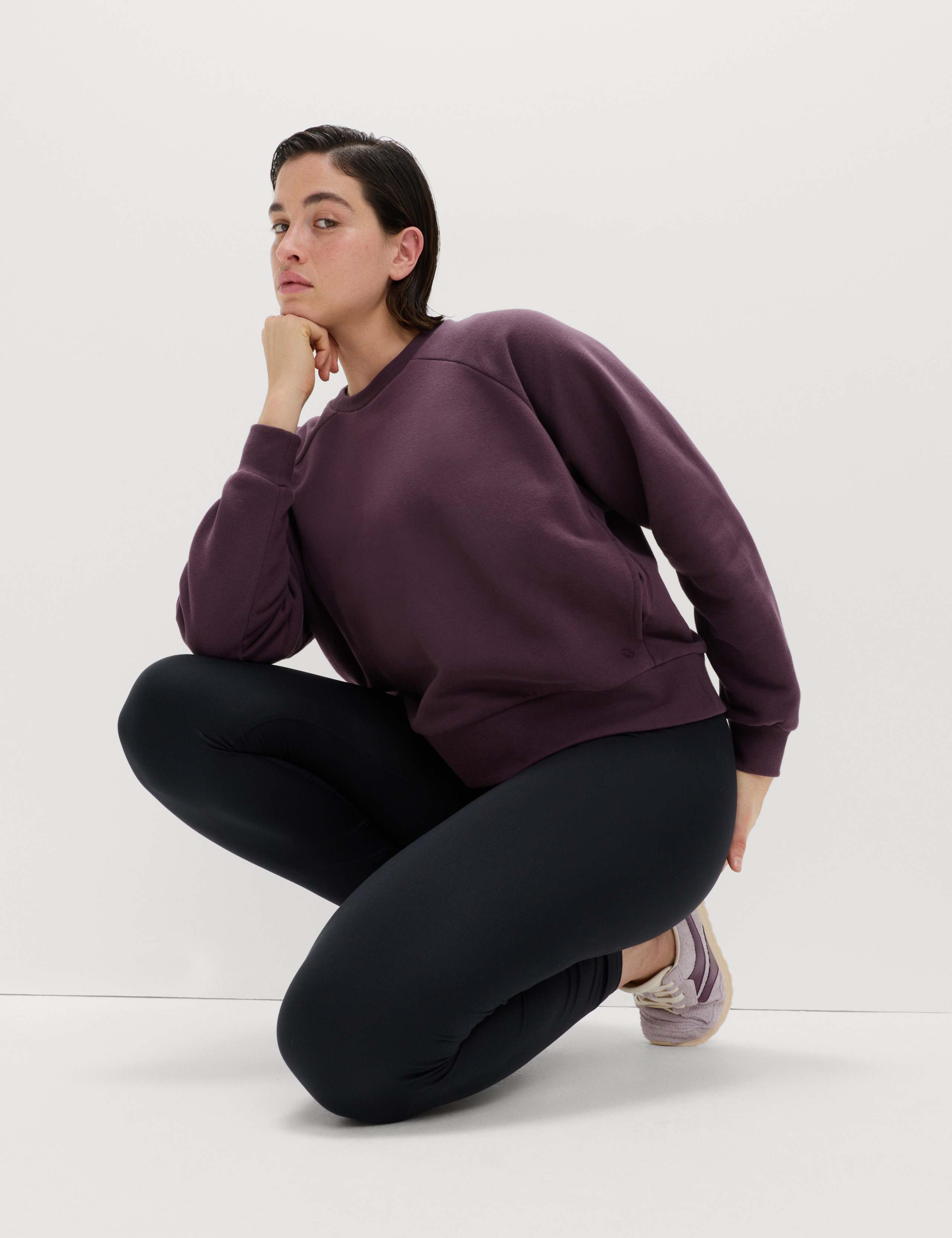 Cotton Rich Crew Neck Sweatshirt 1 of 5