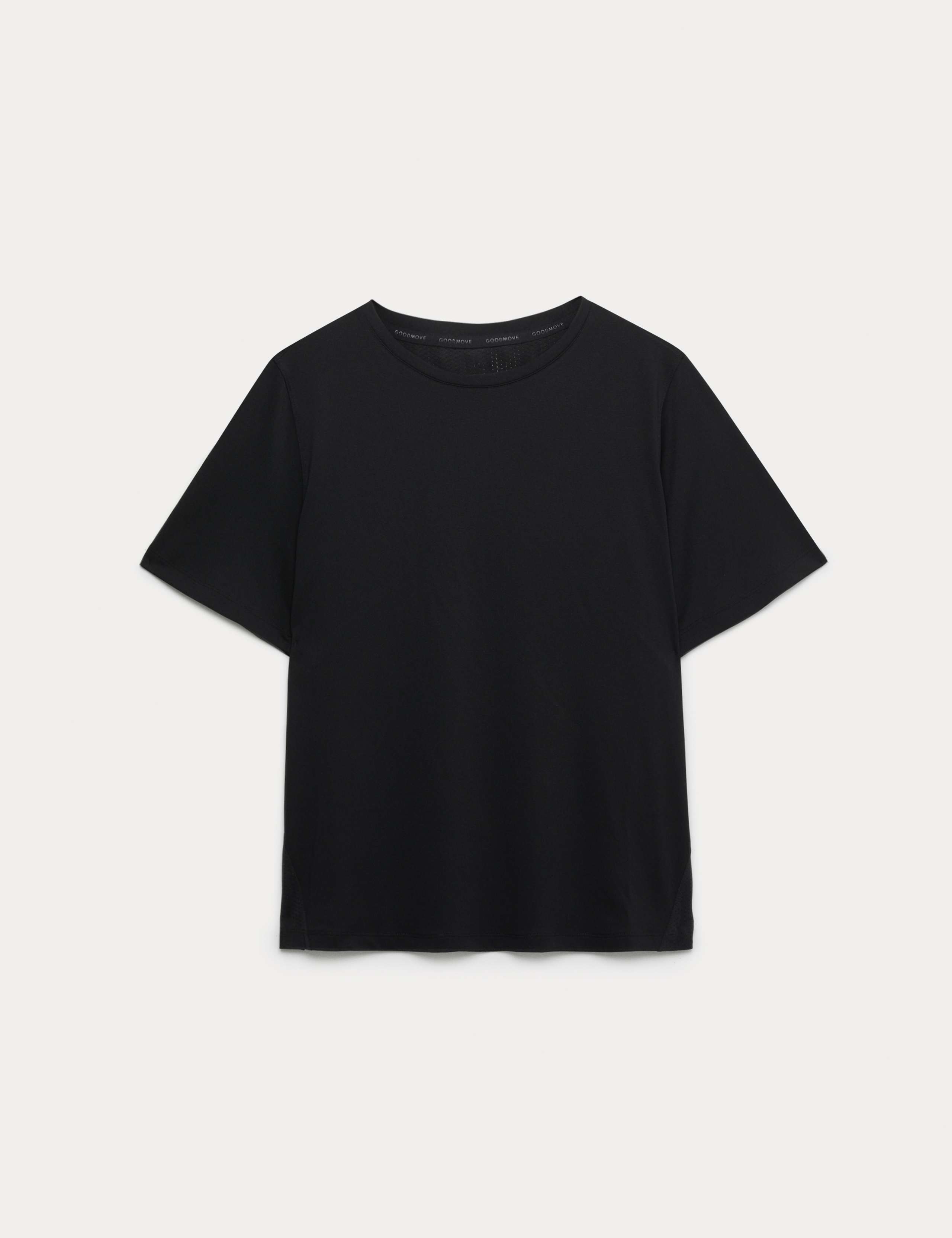 Crew Neck Mesh Panel Relaxed T-Shirt 1 of 1