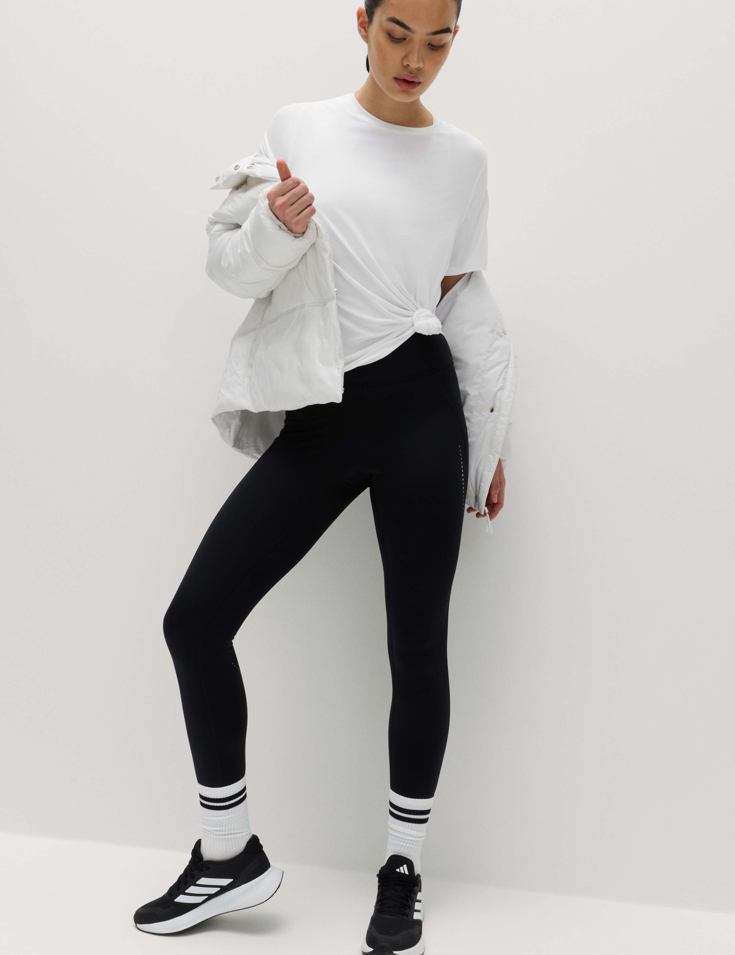 Crew Neck Mesh Panel Relaxed T-Shirt 3 of 5