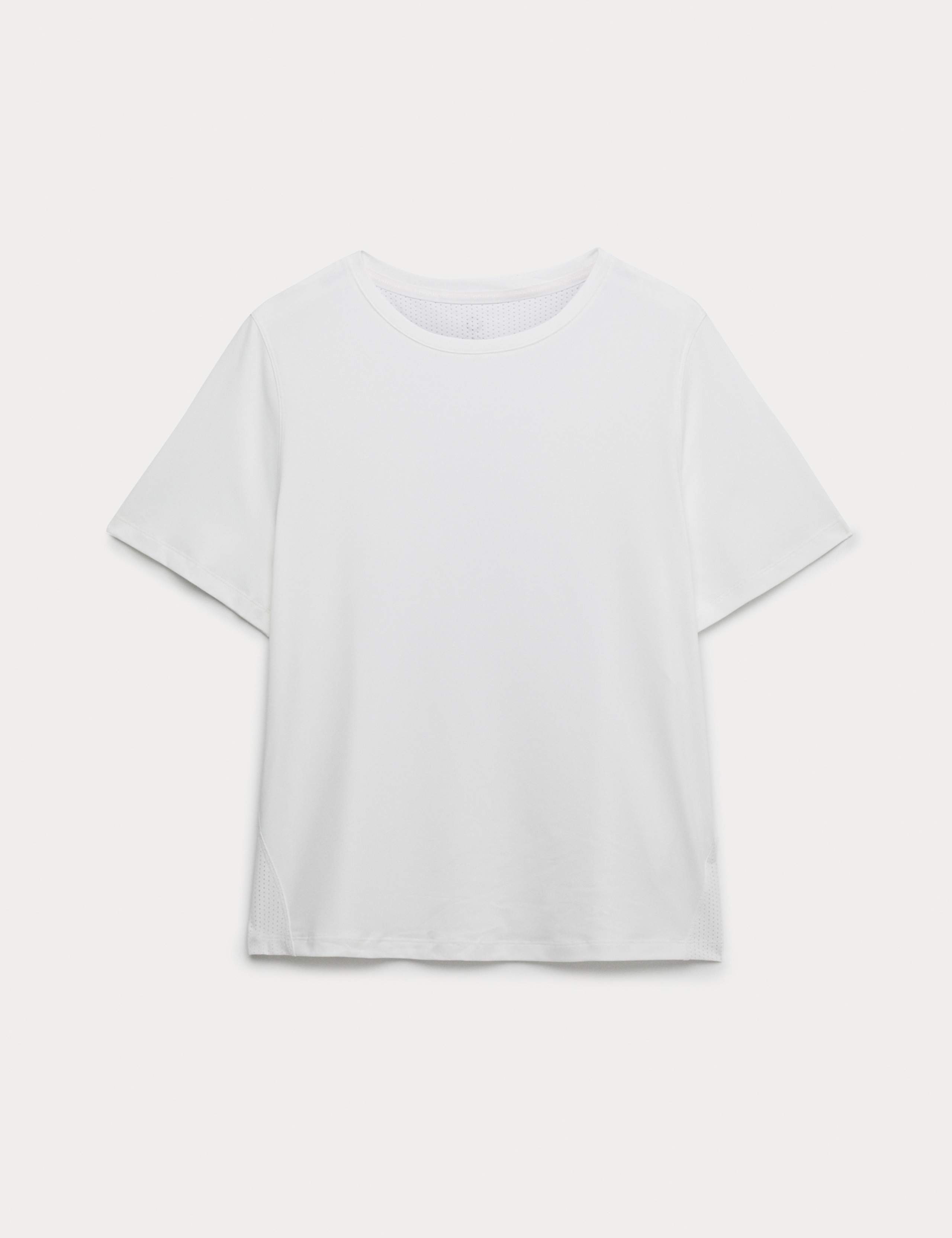 Crew Neck Mesh Panel Relaxed T-Shirt 2 of 5