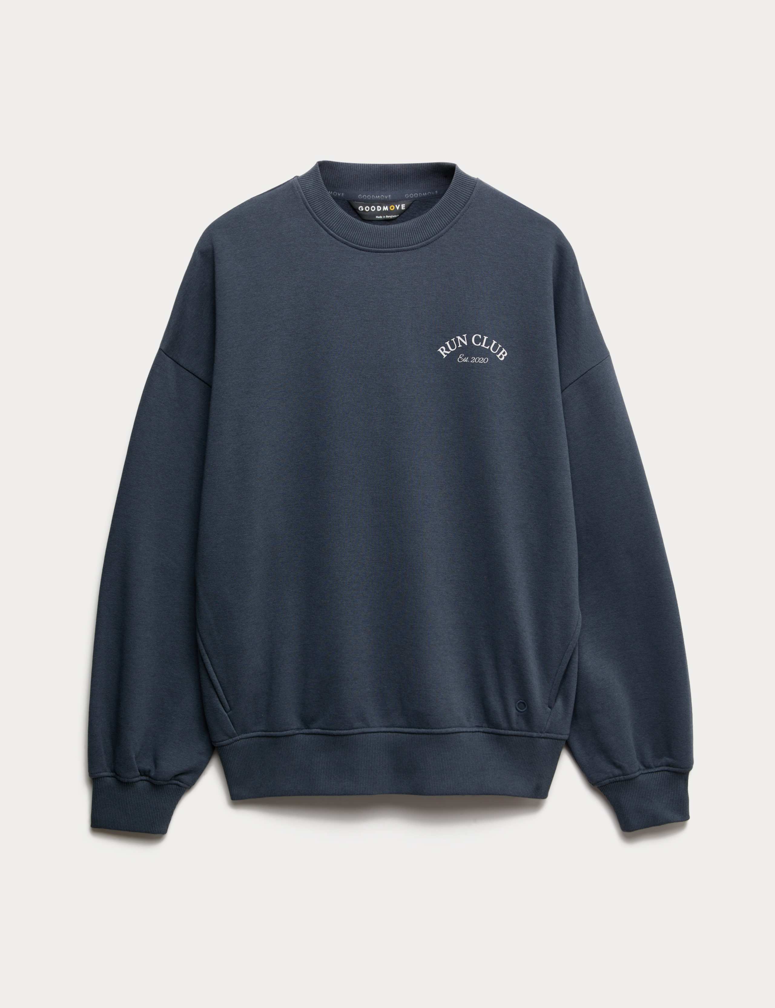 Cotton Rich Run Club Oversized Sweatshirt 2 of 4