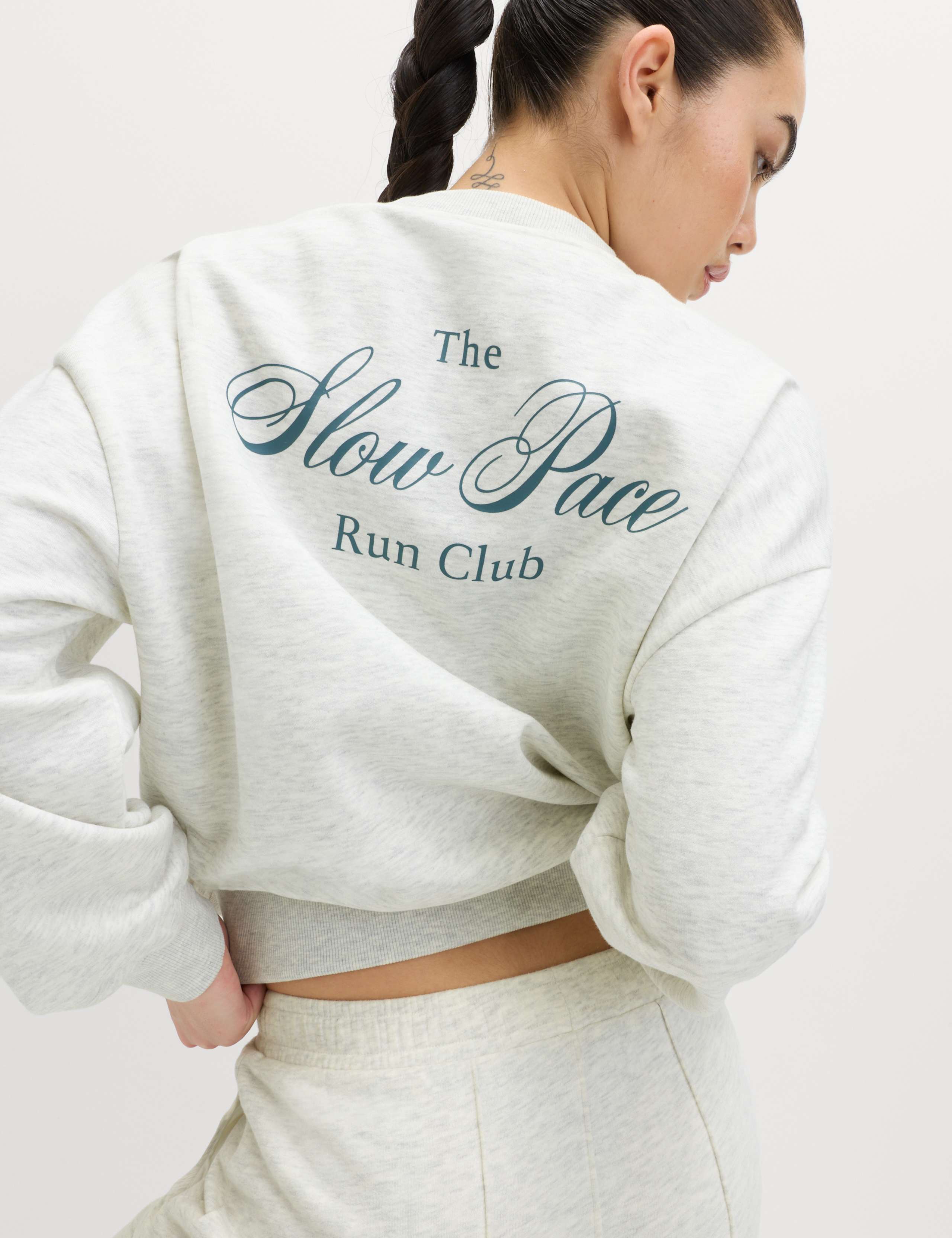 Cotton Rich Run Club Oversized Sweatshirt 1 of 5
