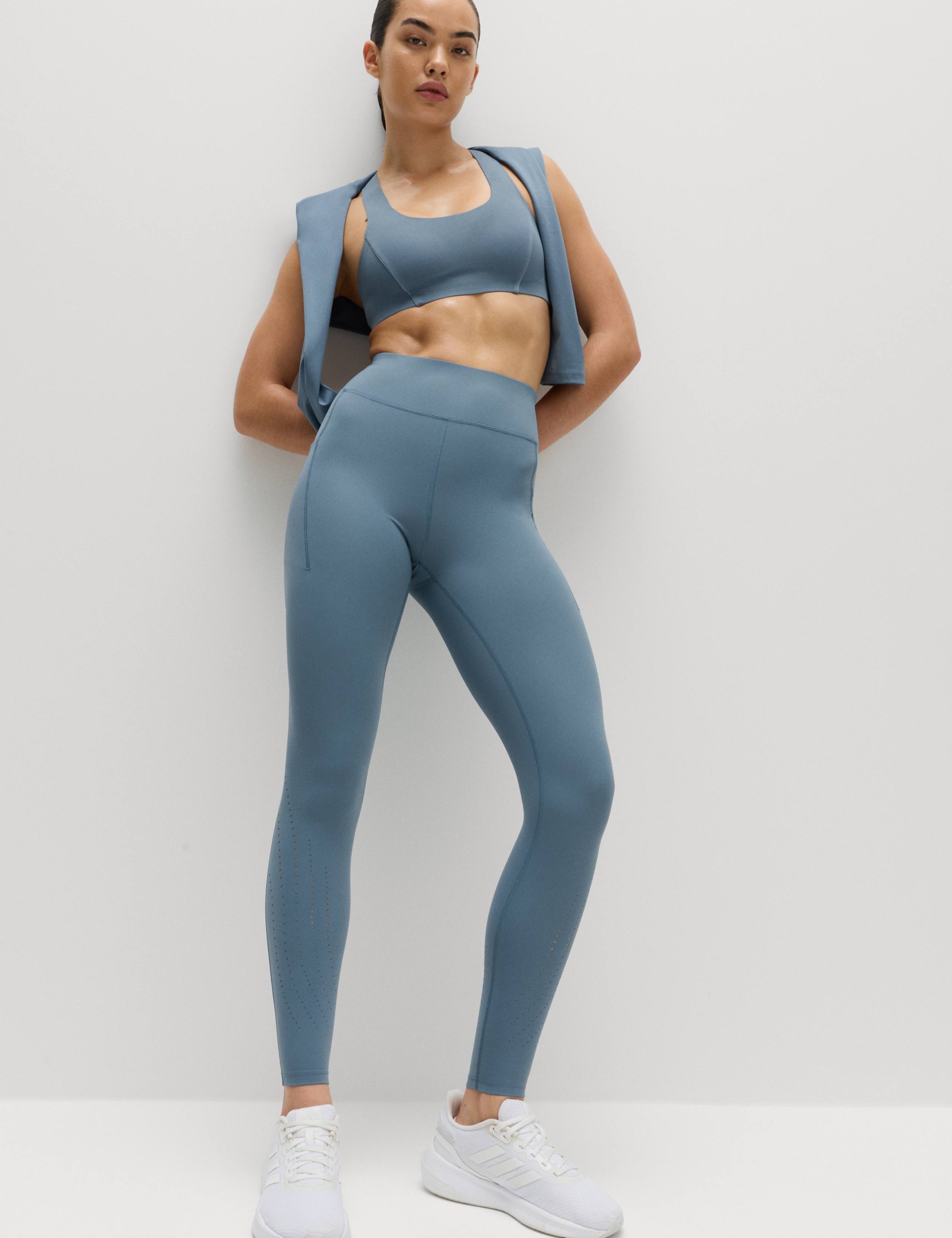 Go Train Laser Cut High Waisted Leggings 5 of 7