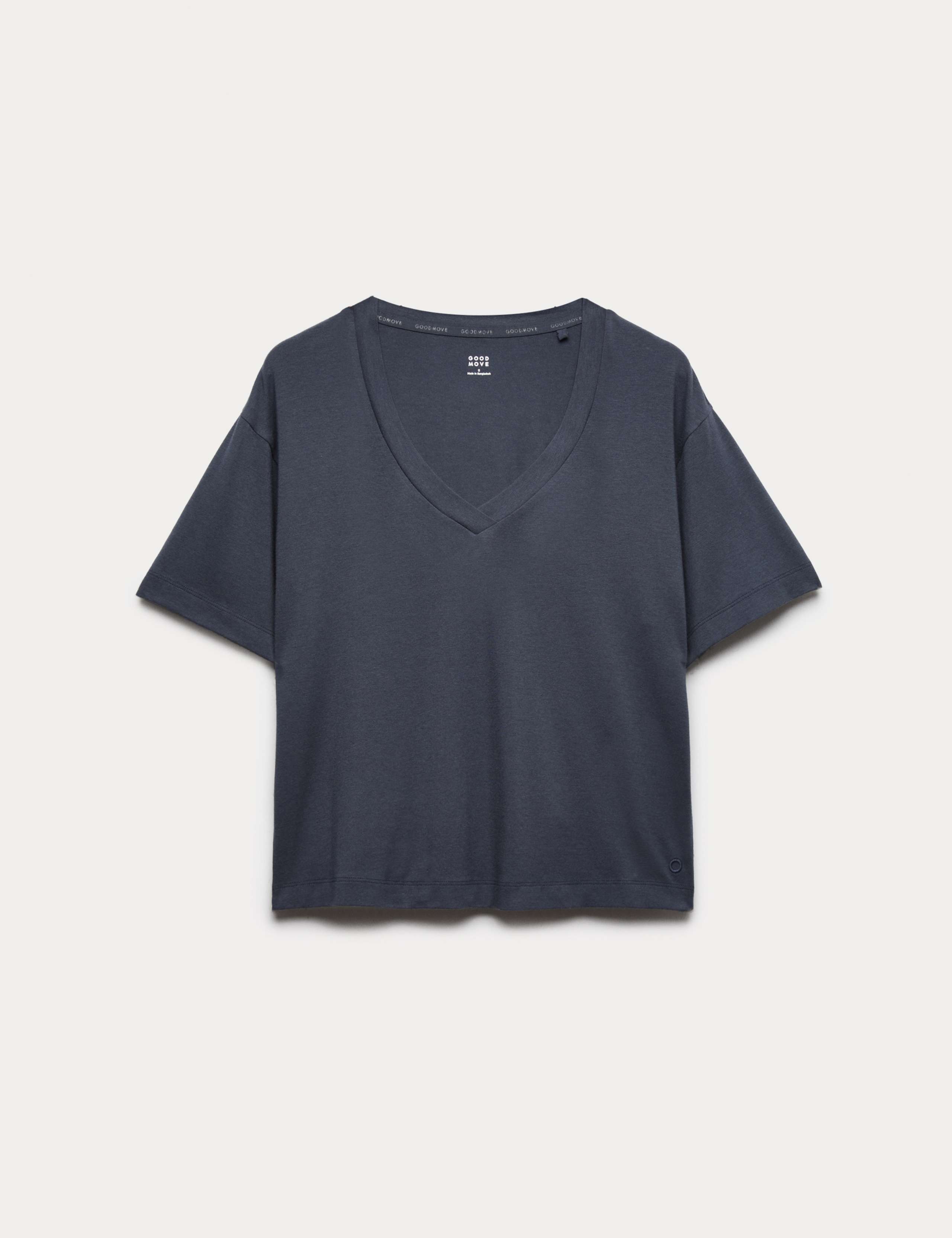 Modal Blend V-Neck Lightweight T-Shirt 2 of 5