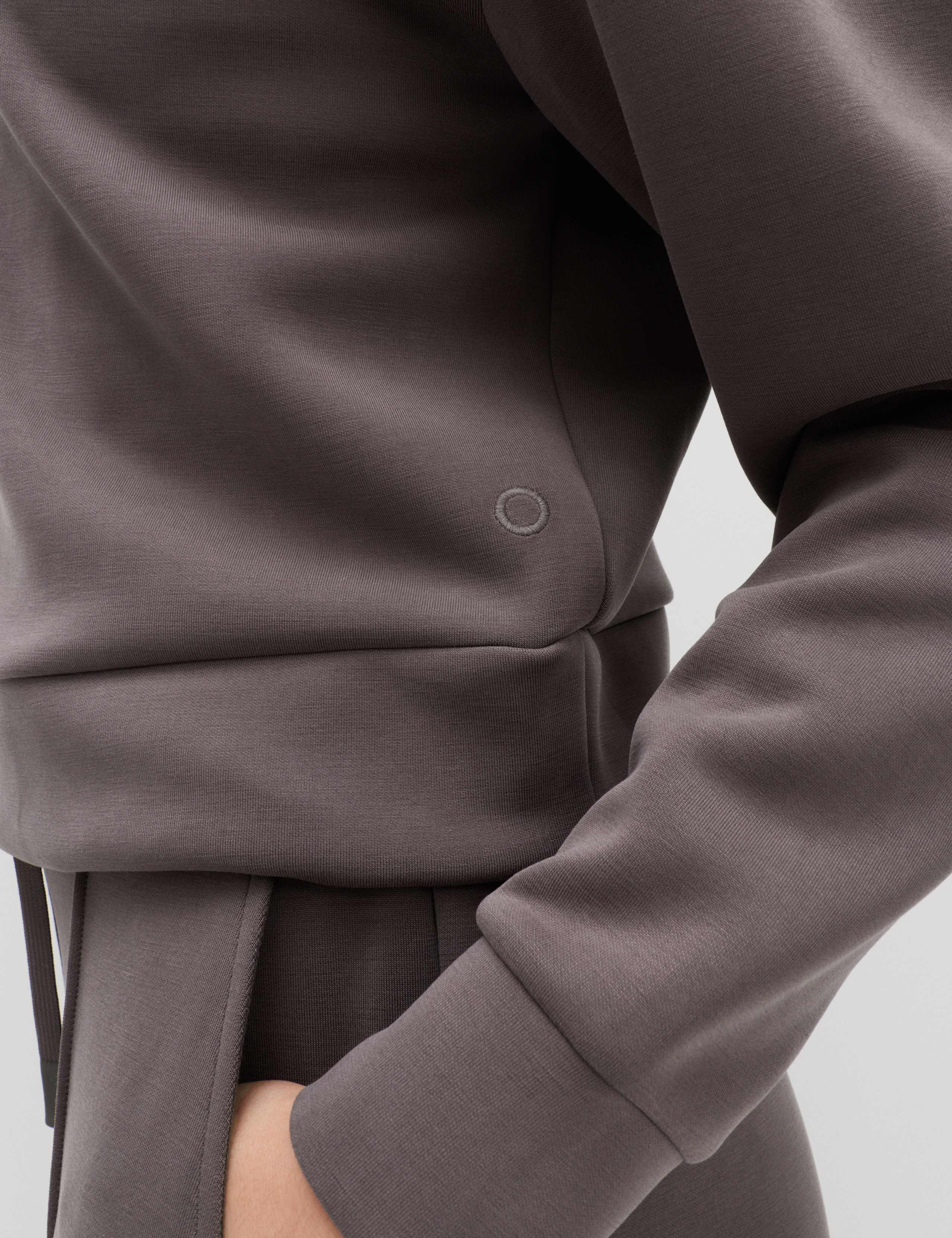 Sandwashed Funnel Neck Half Zip Sweatshirt 6 of 6