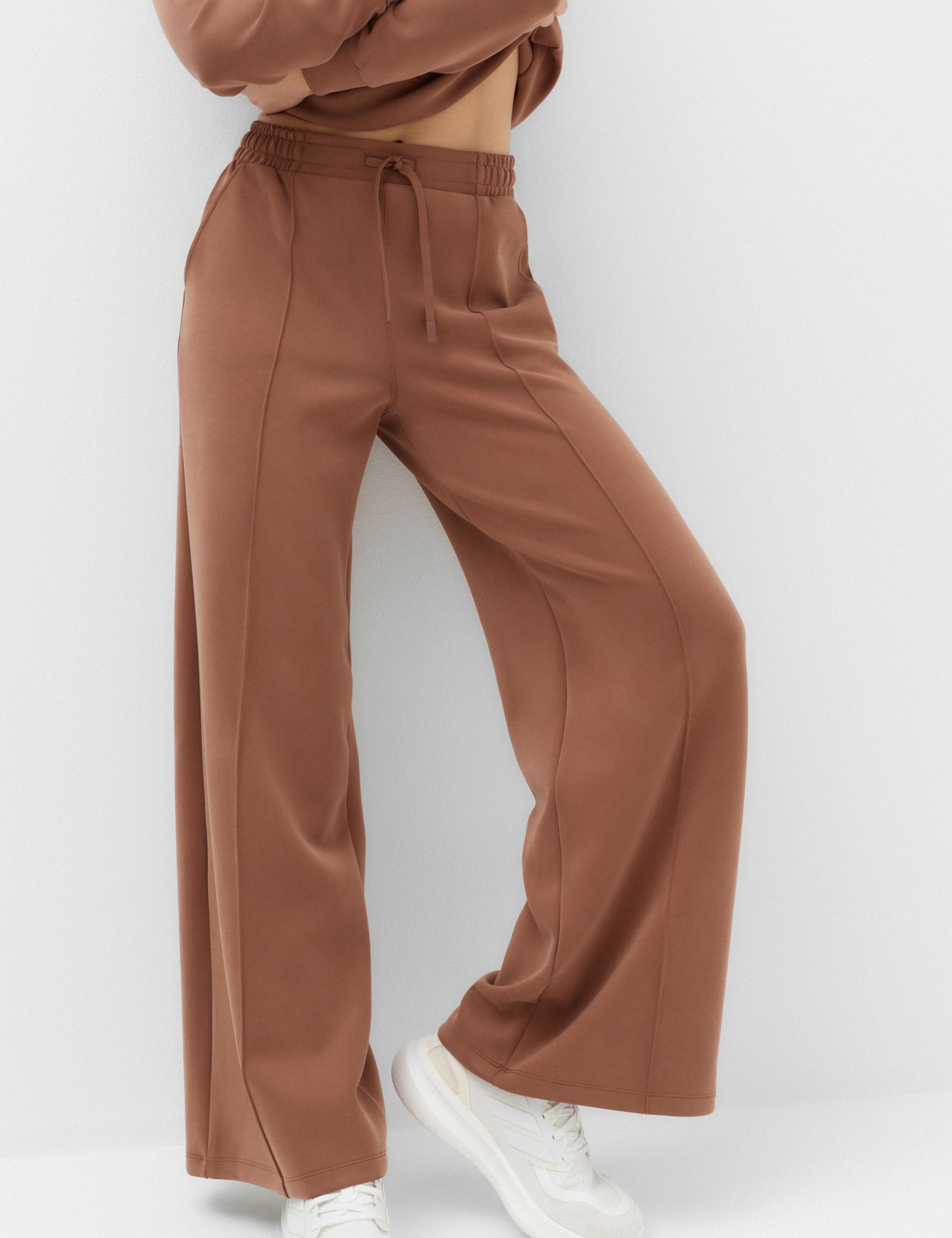 Modal Blend Luxe Marl Wide Leg Joggers 6 of 6