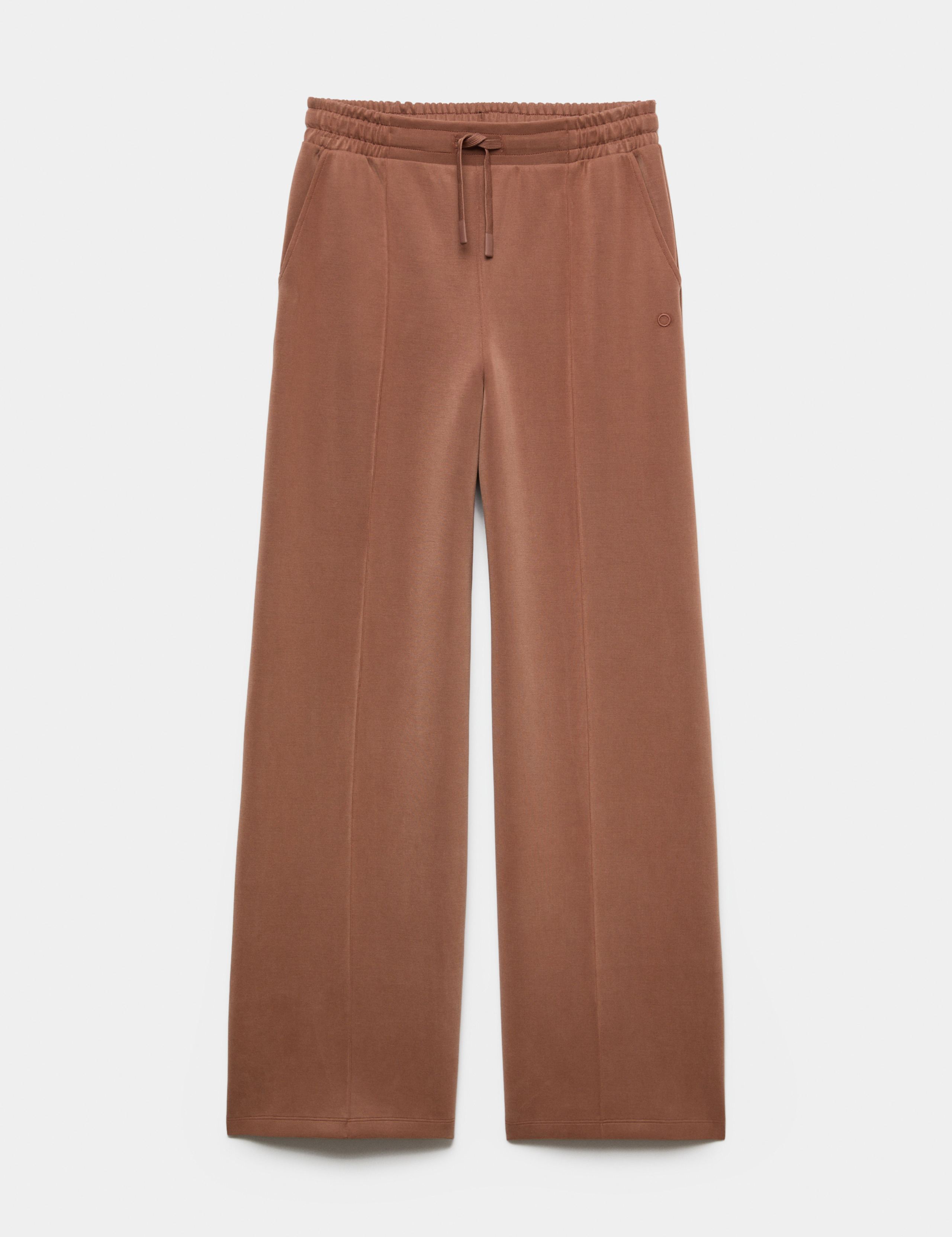 Modal Blend Luxe Marl Wide Leg Joggers 1 of 1